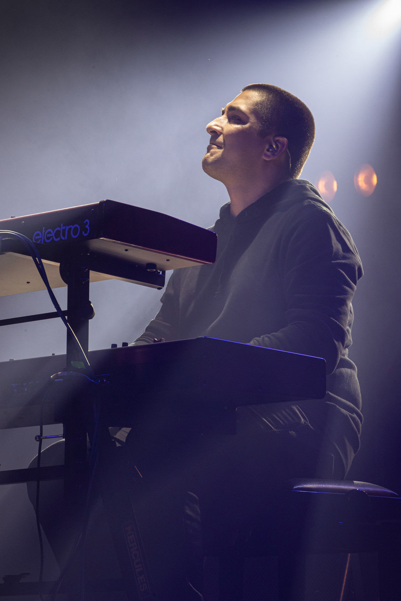 KULT - koncert Pomaranczowa Trasa 2021 - Warszawa Stodoła. 29 pazdziernika 2021. Konrad Wantrych klawisze,Rock, rock progresywny, rock alternatywny, punk, nowa fala, polski rock.fot. Andrzej Wasilkiewicz/Reporter