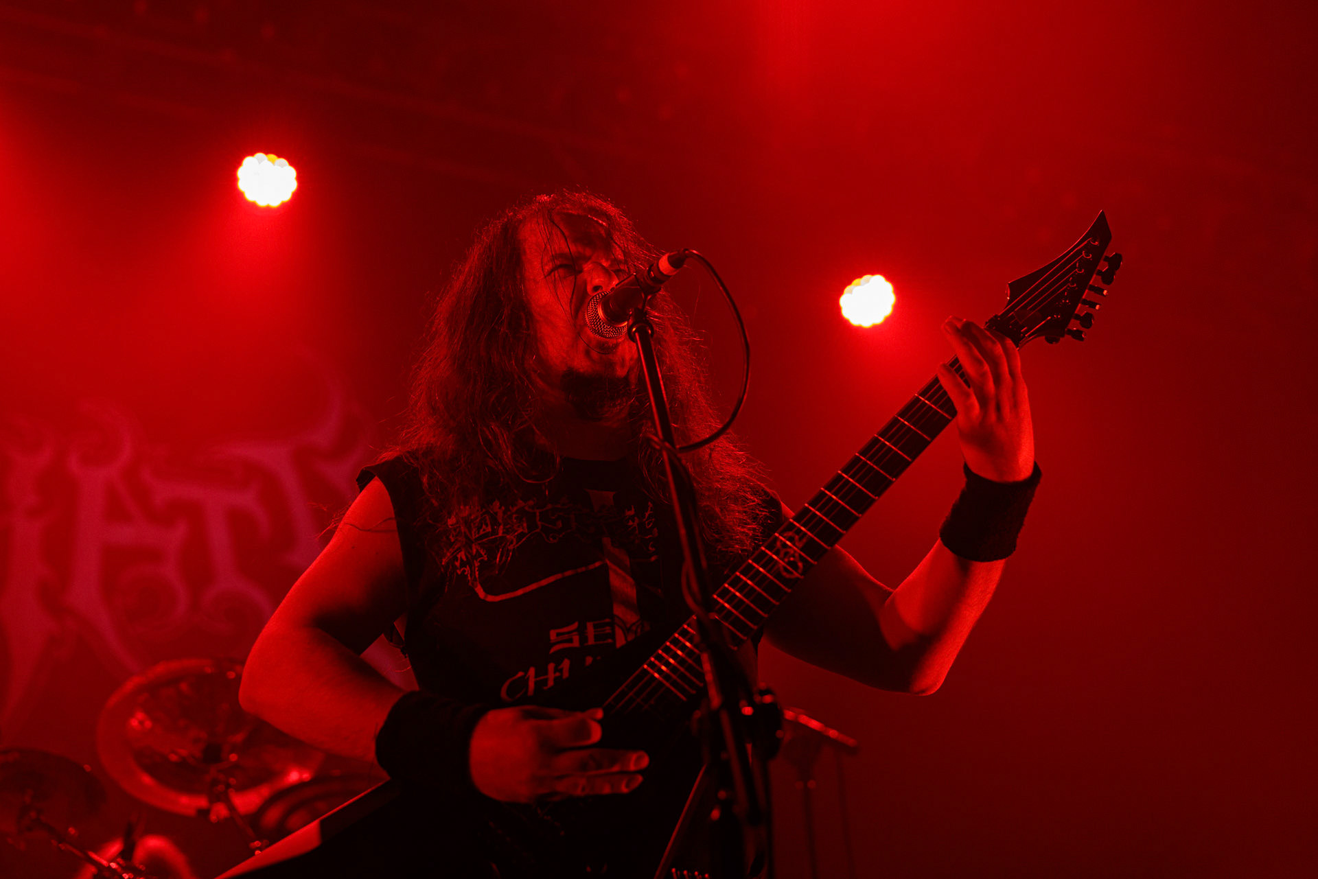 18.02.2022r - Azarath - jako gosc specjalny na warszawskim koncercie Vader w Progresji.n/z Marcin Skullripper – wokal, gitara, n/z Bartlomiej Bart Szudek – gitara, n/z Piotr P. Ostrowski – gitara basowa, n/z Zbigniew Inferno Prominski – perkusja, Left Hand Sounds, Knock Out Productions, Massive Music,fot. Andrzej Wasilkiewicz/Reporter