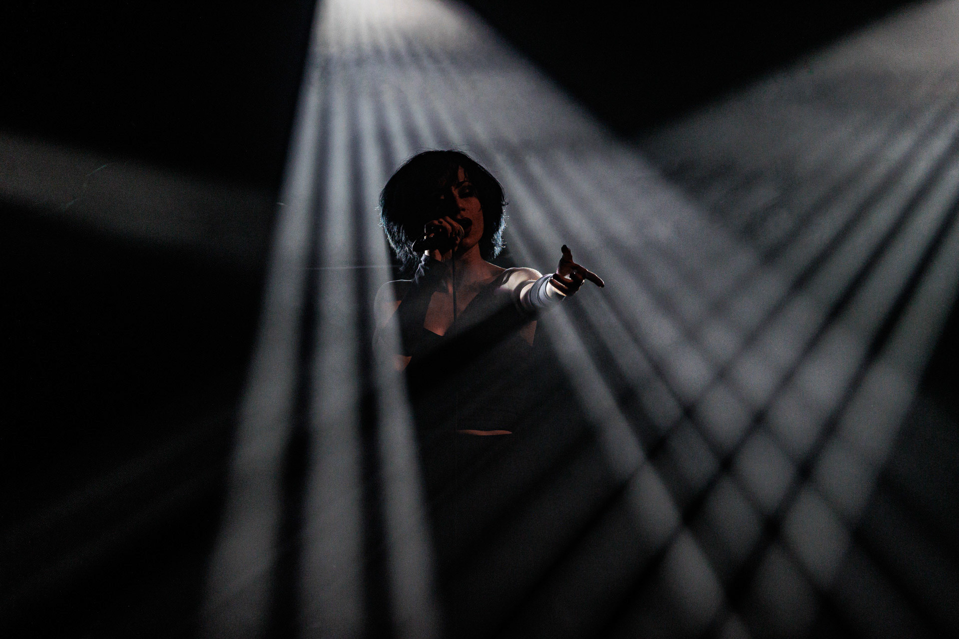 29.04.2022 Igorrr - Warszawski koncert francuskiego zespołu Gautier Serre inspirowany muzyka klasyczna, trip hopem, hip-hopem, death i black metalem, djentem, industrialem, czy tradycyjna muzyka.n/z Aphrodite Patoulidou – soprano vocals, Produkcja Knock Out Productions, klub Progresja.Wytwornia Metal Blade,fot. Andrzej Wasilkiewicz/Reporter