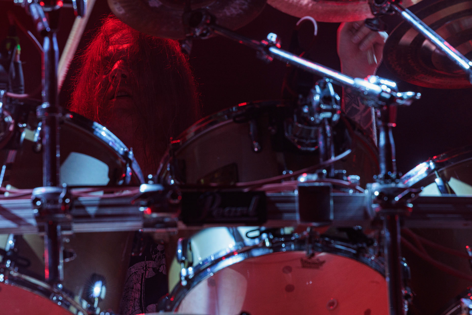 18.02.2022r - Azarath - jako gosc specjalny na warszawskim koncercie Vader w Progresji.n/z Marcin Skullripper – wokal, gitara, n/z Bartlomiej Bart Szudek – gitara, n/z Piotr P. Ostrowski – gitara basowa, n/z Zbigniew Inferno Prominski – perkusja, Left Hand Sounds, Knock Out Productions, Massive Music,fot. Andrzej Wasilkiewicz/Reporter