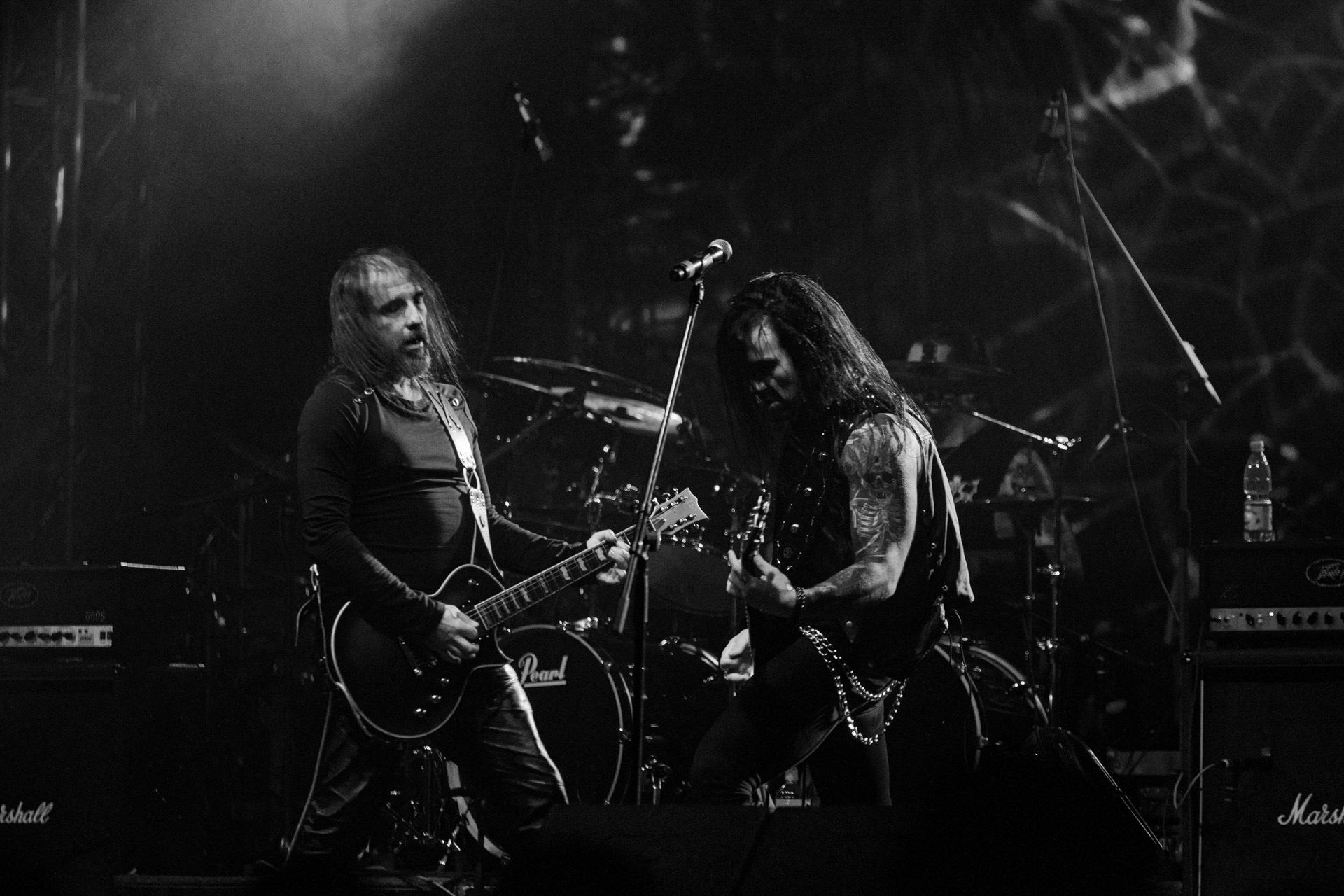 24.09.2021 koncert Rotting Christ, Warszawa, Progresja.N/z Sakis Tolis gitara wokal, N/z Kostis Foukarakis - gitara,fot. Andrzej Wasilkiewicz/REPORTER