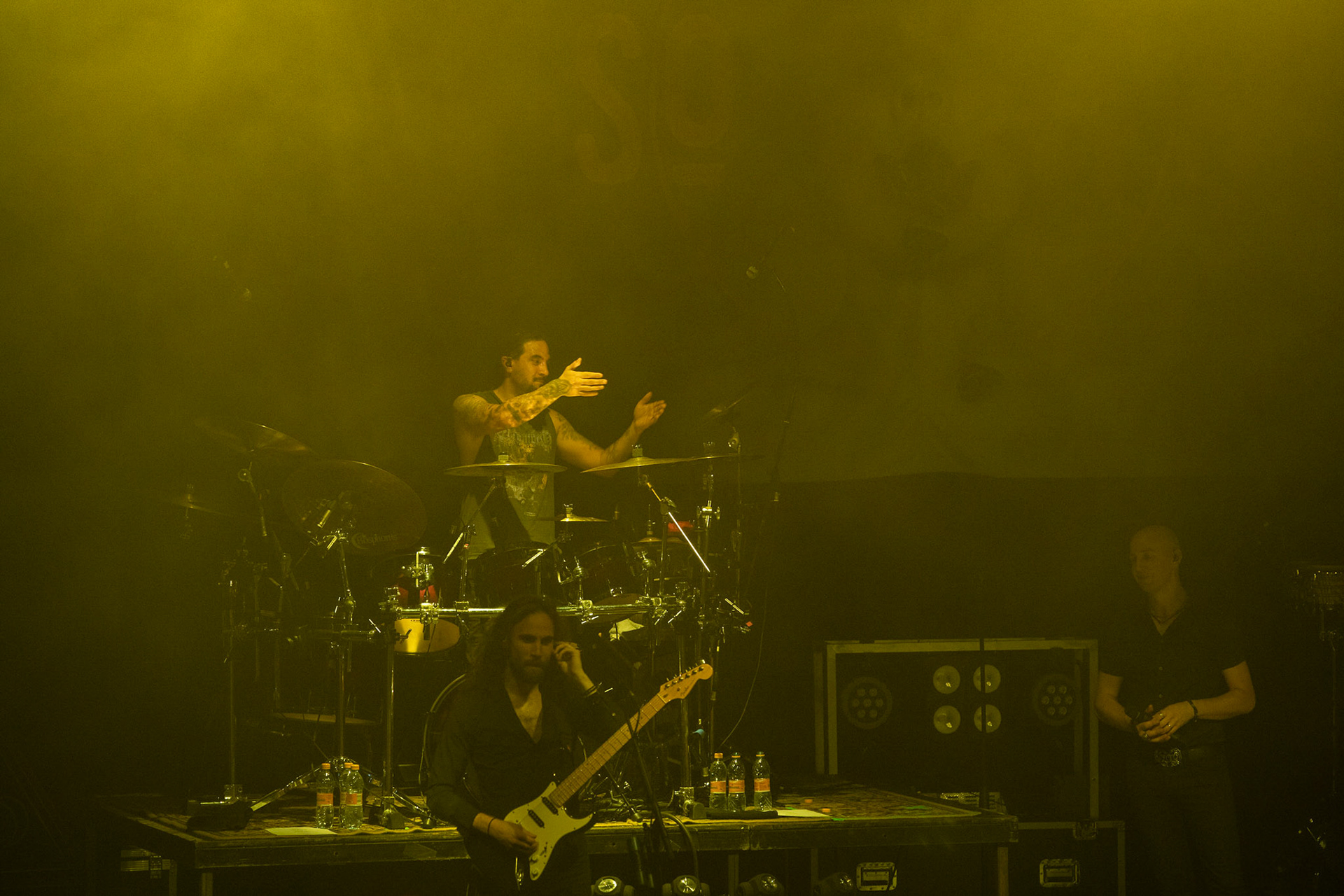 SOEN - Szwecja, rock progresywny, progmetal.  Stefan Stenberg – Bass
Cody Ford – Guitar
Lars Åhlund – Keys, guitar
Joel Ekelöf – Vocals
Martin Lopez – Drums, percussion
Knock Out Productions
Progresja Warszawa. fot. Andrzej Wasilkiewicz/Reporter