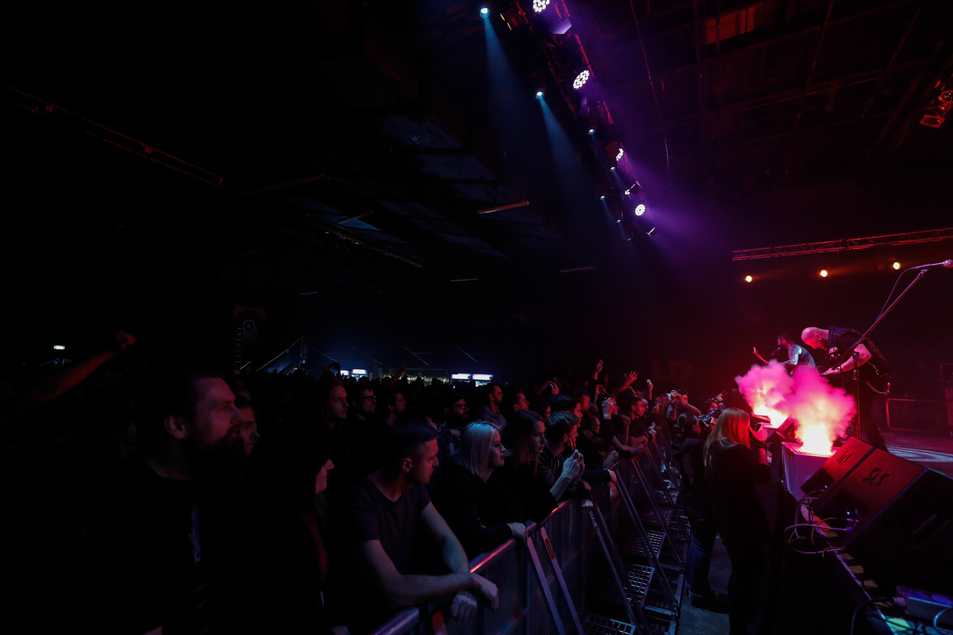 30.11.2018 FRONTSIDE - Knock Out Tour 2018 - Warszawa Progresja - FRONTSIDE  - metalcore, meathcore,
Marcin "Auman" Rdest wokal, 
Mariusz "Demon" Dzwonek gitara, 
Dariusz "Daron" Kupis gitara, 
Wojciech Nowak gitara basowa,
Tomasz "Toma" Ochab perkusja,
  fot. Andrzej Wasilkiewicz/Reporter