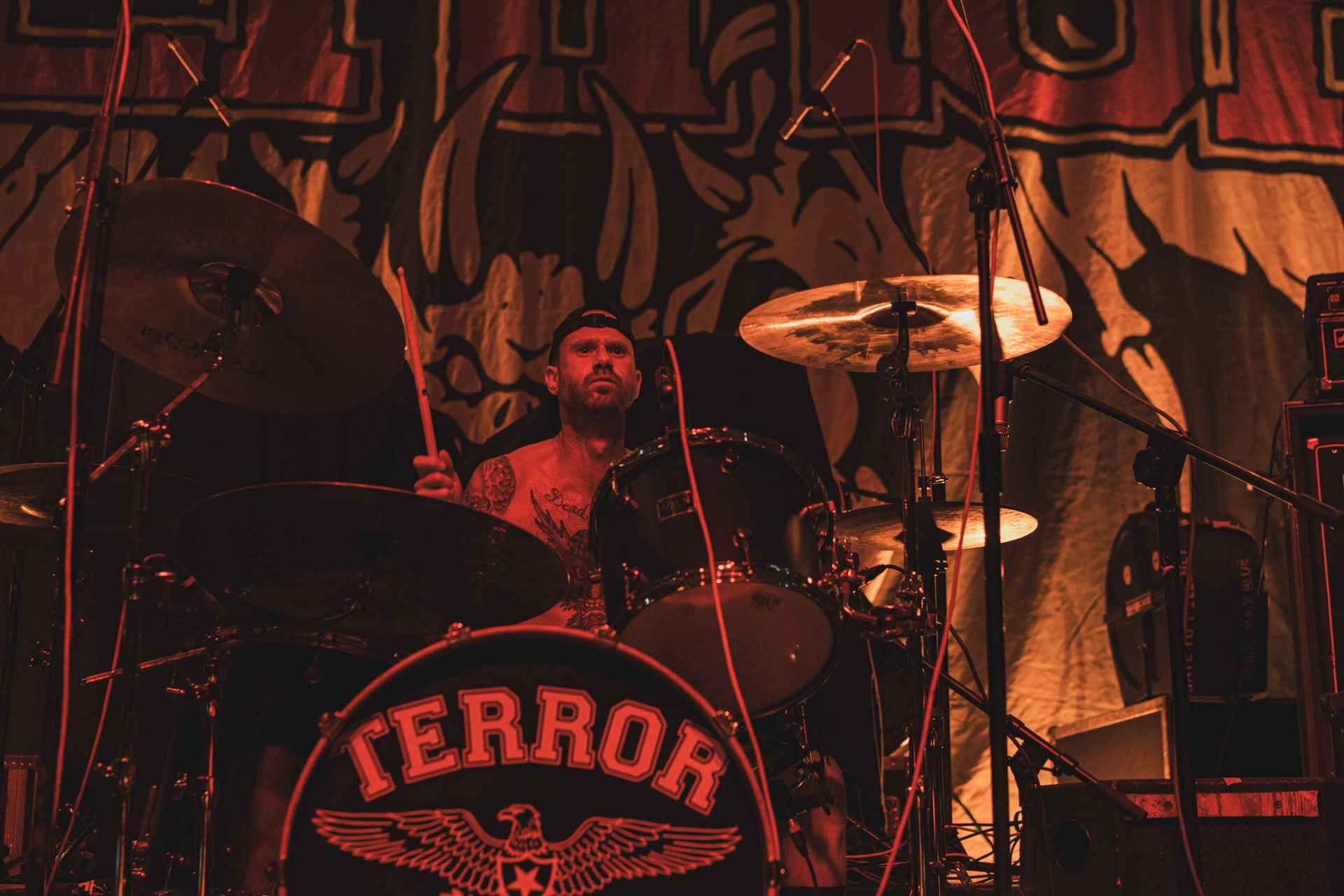 8.08.2023 TERROR - Warszawa klub Progresja,Produkcja Knock Out Productions. fot. Andrzej Wasilkiewicz/kaziq.com