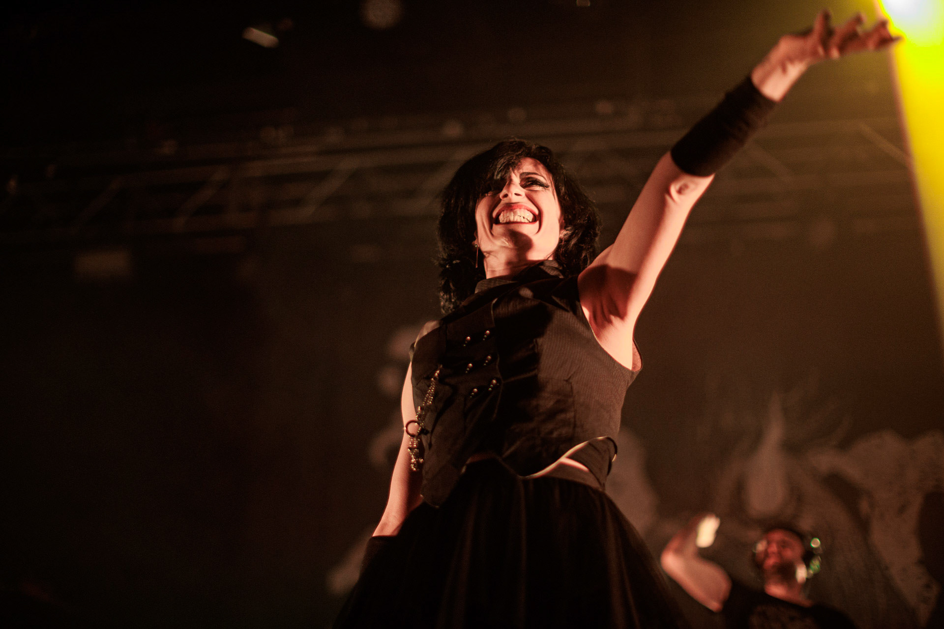 29.04.2022 Igorrr - Warszawski koncert francuskiego zespołu Gautier Serre inspirowany muzyka klasyczna, trip hopem, hip-hopem, death i black metalem, djentem, industrialem, czy tradycyjna muzyka.n/z Aphrodite Patoulidou – soprano vocals, Produkcja Knock Out Productions, klub Progresja.Wytwornia Metal Blade,fot. Andrzej Wasilkiewicz/Reporter