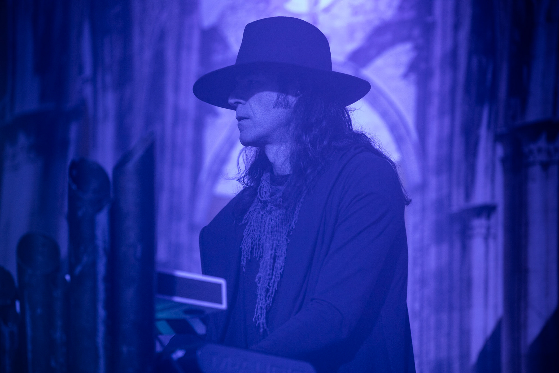 25.11.2019 Warszawa Klub Progresja Europejska Trasa Moonspell z Rotting Christ 2019
koncert Moonspell
N/z Fernando Langsuyar Ribeiro wokal  
N/z Ricardo Amorim gitara  
N/z Pedro Passionis Paixăo instrumenty klawiszowe  
N/z Miguel Mike Gaspar perkusja  
N/z Aires Pereira gitara basowa 
fot. Andrzej Wasilkiewicz/REPORTER