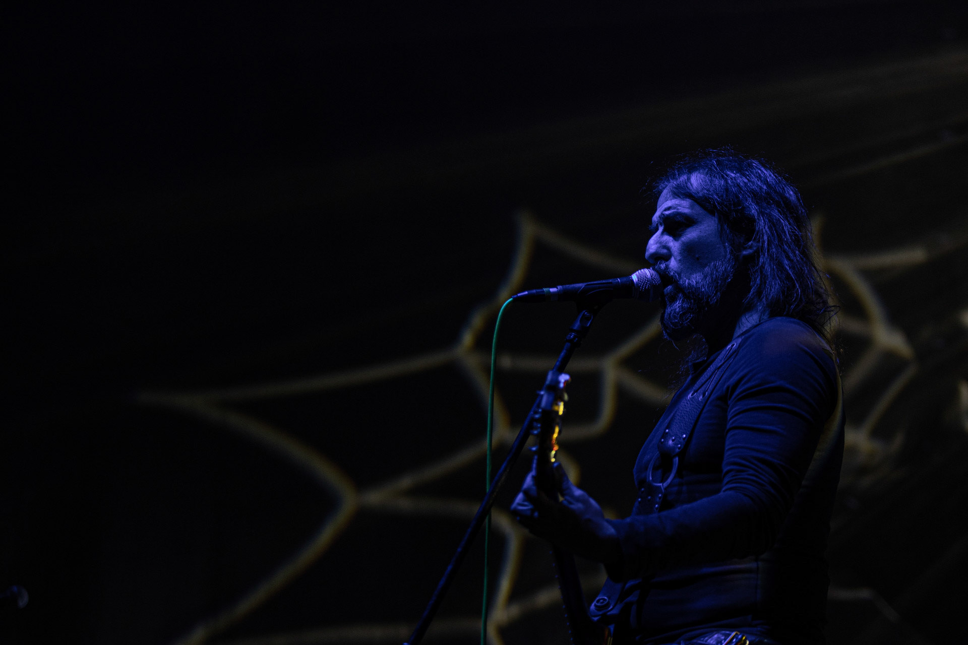 24.09.2021 koncert Rotting Christ, Warszawa, Progresja.N/z Sakis Tolis gitara wokal,fot. Andrzej Wasilkiewicz/REPORTER