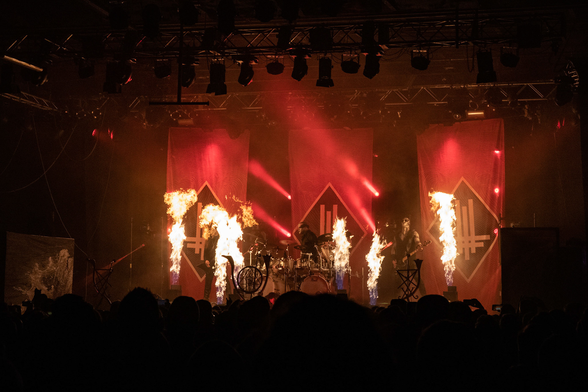 BEHEMOTH - Polska - death metal, black metal
Adam NERGAL Darski -  Guitars,
INFERNO - Drums ov Annihilation and Artillery,
ORION - Bass Guitars,
SETH -  Lead Guitars,
koncert w Warszawskiej Progresji w ramach trasy Ecclesia Diabolica Baltica.
fot. Andrzej Wasilkiewicz/Reporter