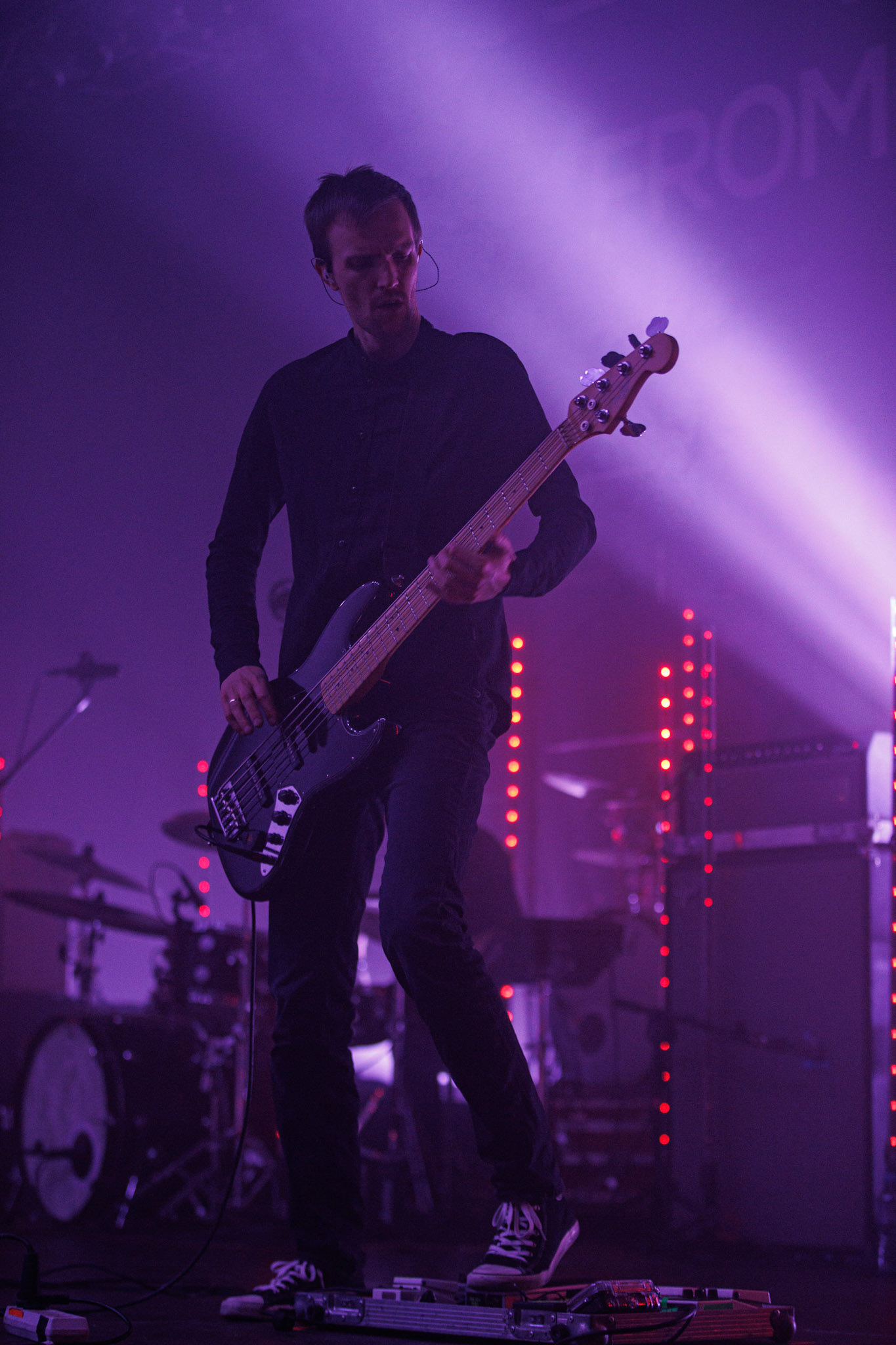 27.11.2021 TIDES FROM NEBULA koncert, Warszawa klub Progresja,Knock Out Productions, Mystic Production,Post-rock, muzyka alternatywna, progresywny rock.n/z Maciej Karbowski – gitara, instrumenty klawiszowen/z Przemek Weglowski – gitara basowan/z Tomasz Stolowski – perkusjaFot. Andrzej Wasilkiewicz/Reporter