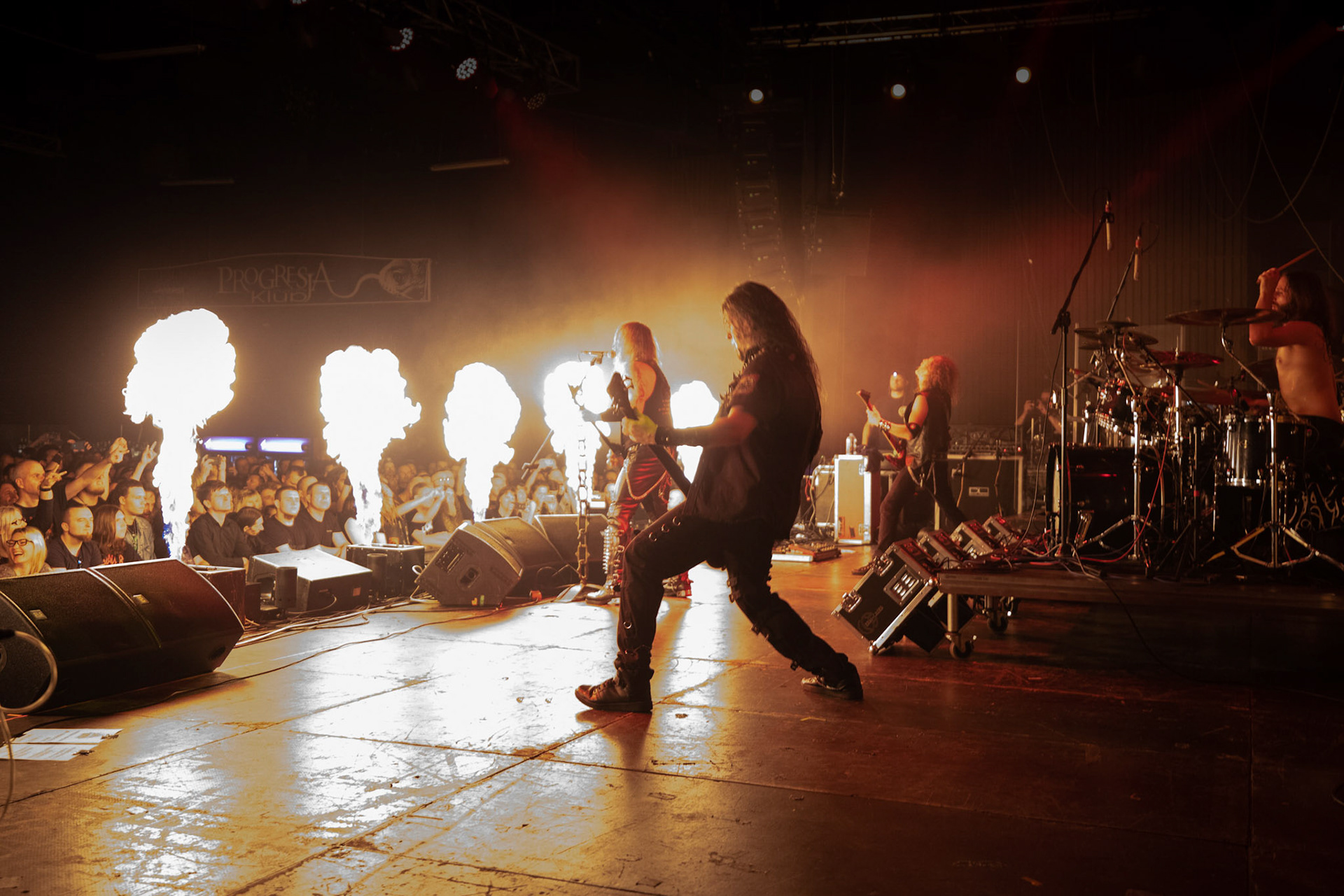 Legendy Metalu Vader - Death Metal - koncert Legendy Metalu w warszawskiej Progresji, 
Peter: Guitar + Vocals
Pajak: Guitar
Hal: Bass
James: Drums
fot. Andrzej kaziq Wasilkiewicz/Reporter