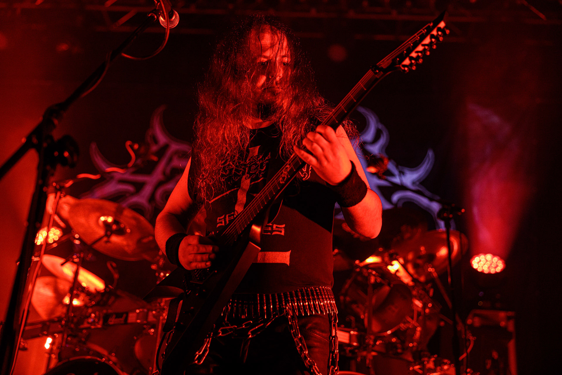 18.02.2022r - Azarath - jako gosc specjalny na warszawskim koncercie Vader w Progresji.n/z Marcin Skullripper – wokal, gitara, n/z Bartlomiej Bart Szudek – gitara, n/z Piotr P. Ostrowski – gitara basowa, n/z Zbigniew Inferno Prominski – perkusja, Left Hand Sounds, Knock Out Productions, Massive Music,fot. Andrzej Wasilkiewicz/Reporter