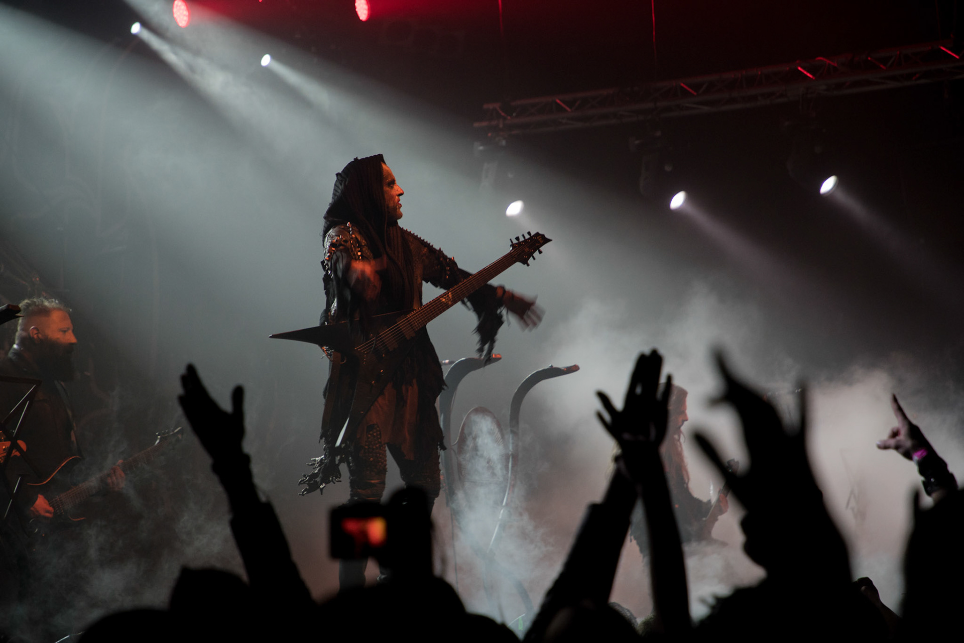 15.12.2017r. Behemoth koncert Merry Christless - Warszawa Progresja, Adam "Nergal" Darski – gitara, wokal prowadzący, 
Zbigniew "Inferno" Promiński – perkusja,
Tomasz "Orion" Wróblewski – gitara basowa, Patryk "Seth" Sztyber – gitara,  fot. Andrzej Wasilkiewicz/Reporter