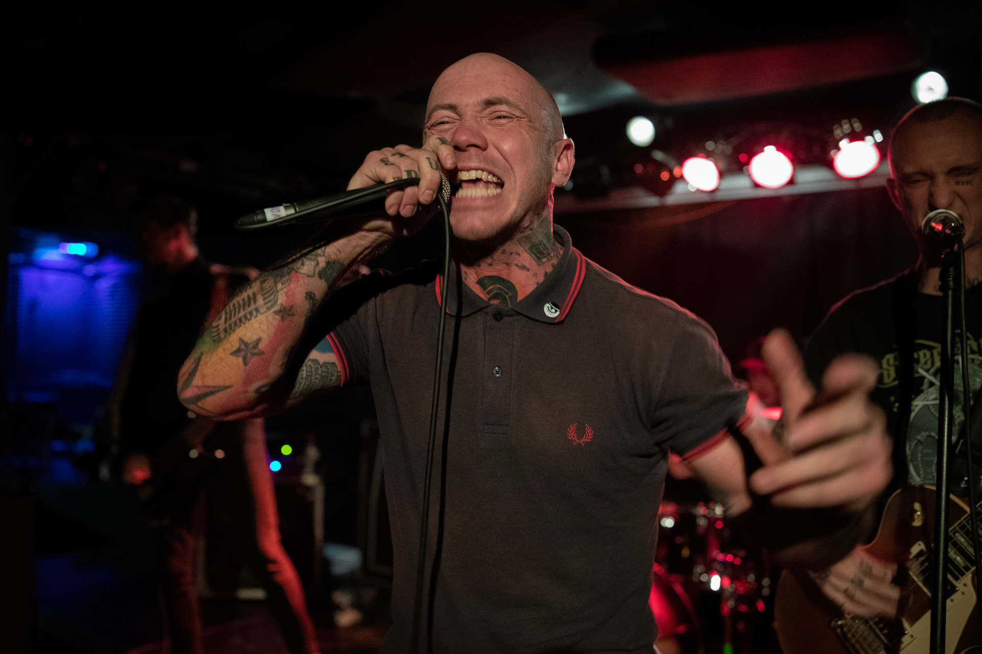 MISTER X Grodno,Białoruś - punk/oi/streetpunk
okręt flagowy białoruskiego street punka
wokalista Igor Bancer działacz Związku Polaków na Białorusi
koncert Warszawa, Pogłos, WiniaryBookings fot. Andrzej Wasilkiewicz/Reporter