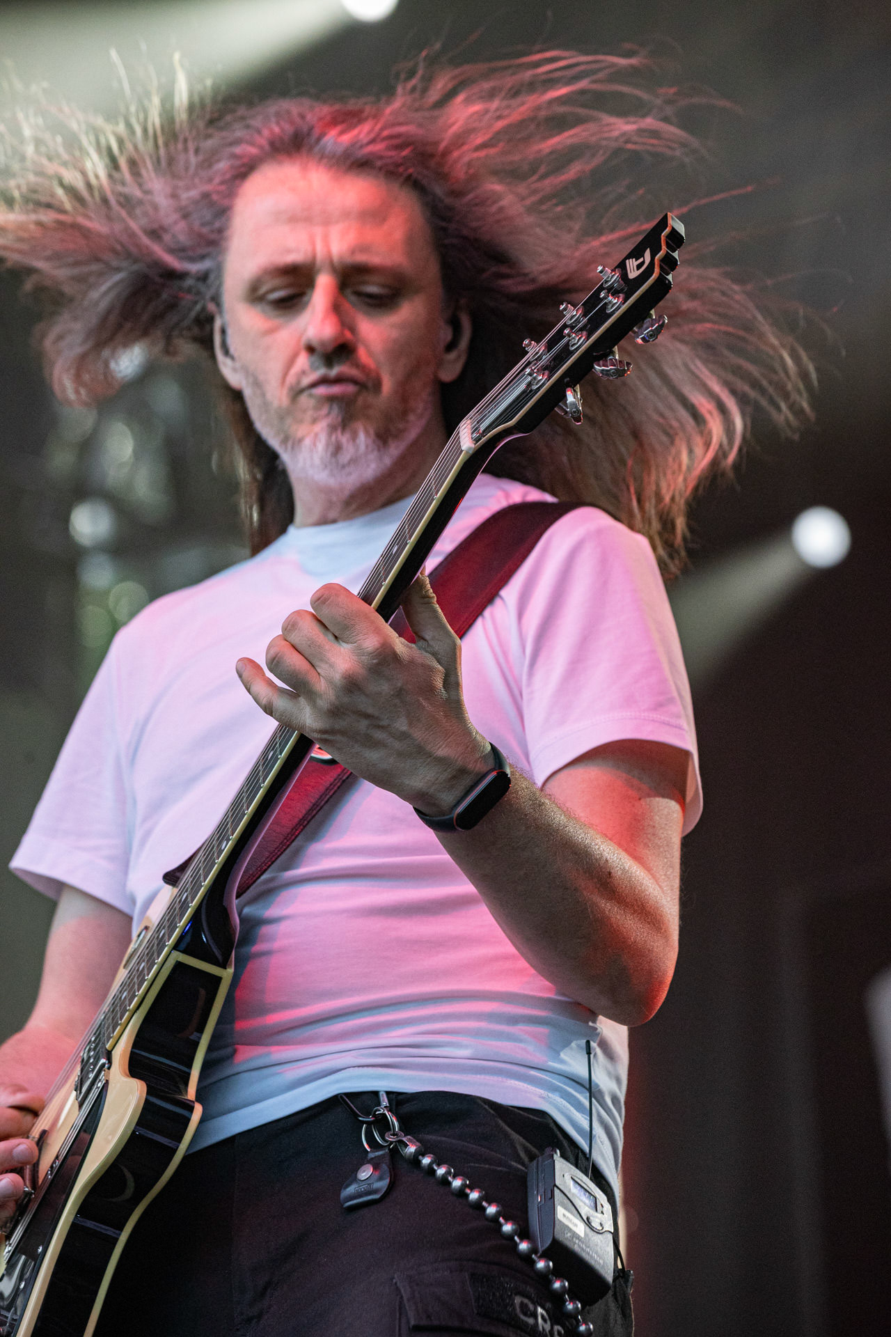 Koncert Luxtorpeda 10 urodziny. Warszawa Progresja.Gramy do Woli.n/z.Robert „Drężmak” Drężek – gitara,Fot. Andrzej kaziq Wasilkiewicz/Reporter