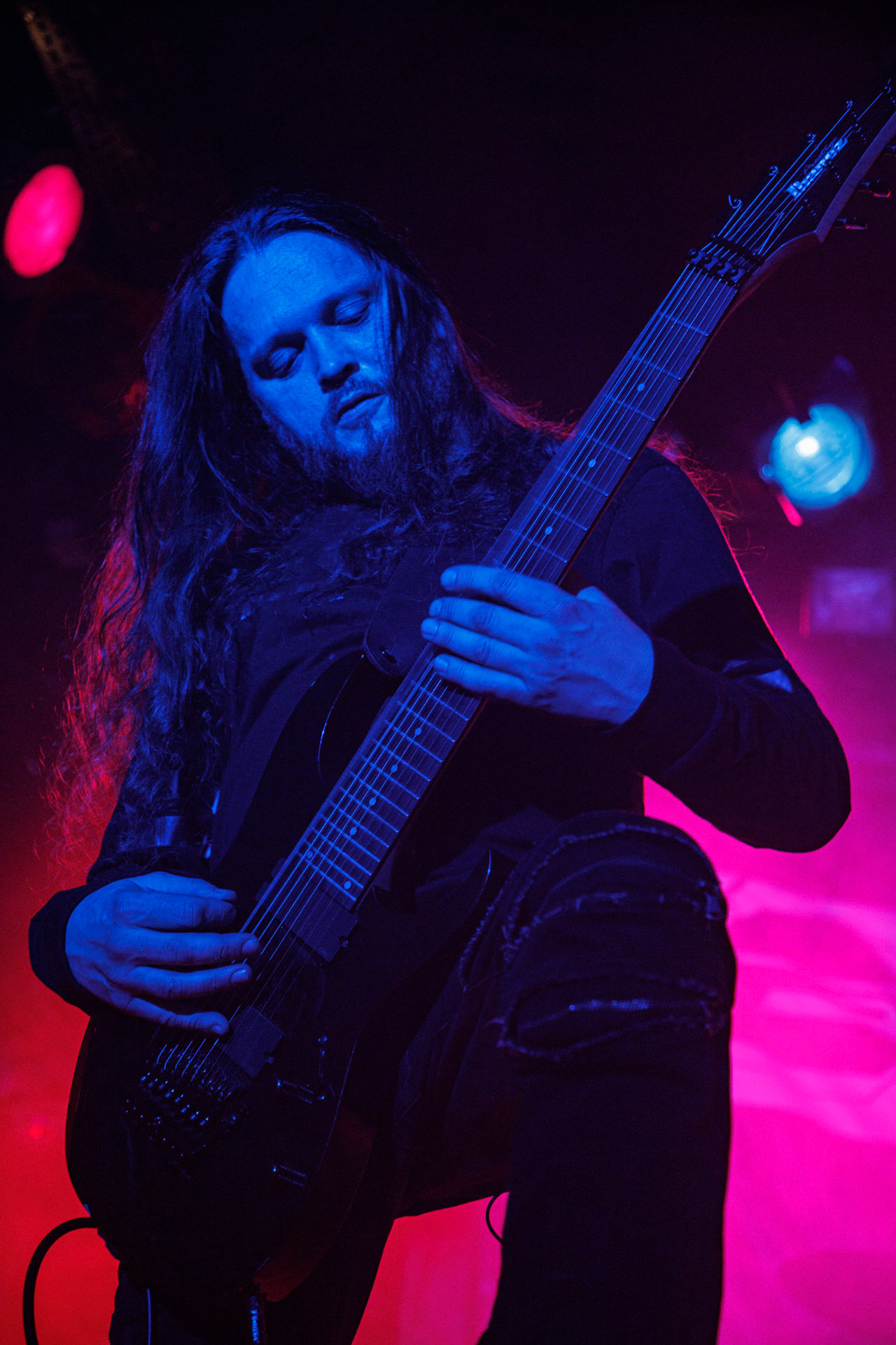 18.03.2022 Thy Disease - INFERNALIS RESURGENTIS - Warszawski koncert zespolu Thy Disease.Black metal, death metal, polski metal. n/z Yanuary – guitar fot. Andrzej Wasilkiewicz/Reporter