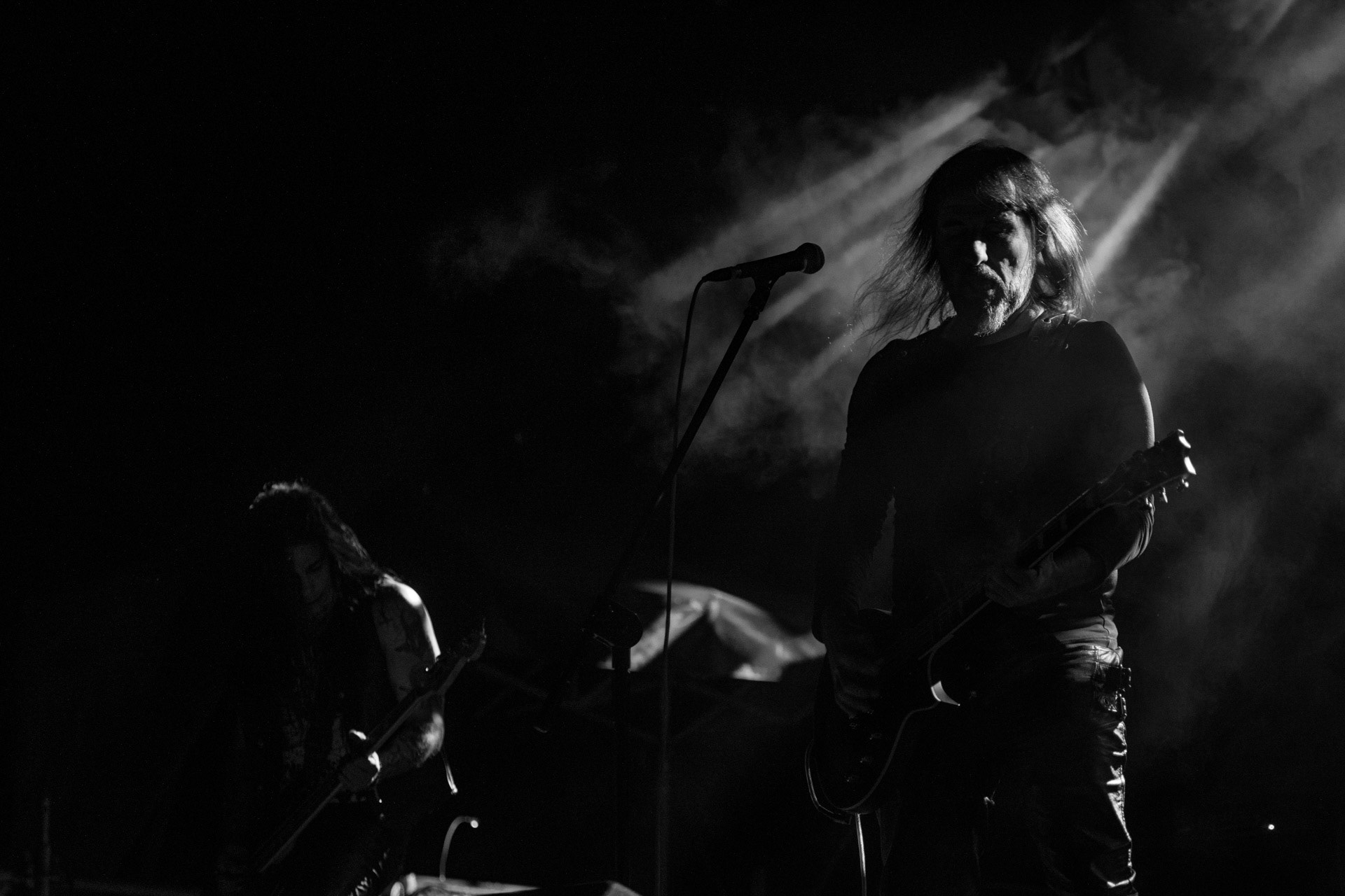 24.09.2021 koncert Rotting Christ, Warszawa, Progresja.N/z Sakis Tolis gitara wokal,fot. Andrzej Wasilkiewicz/REPORTER