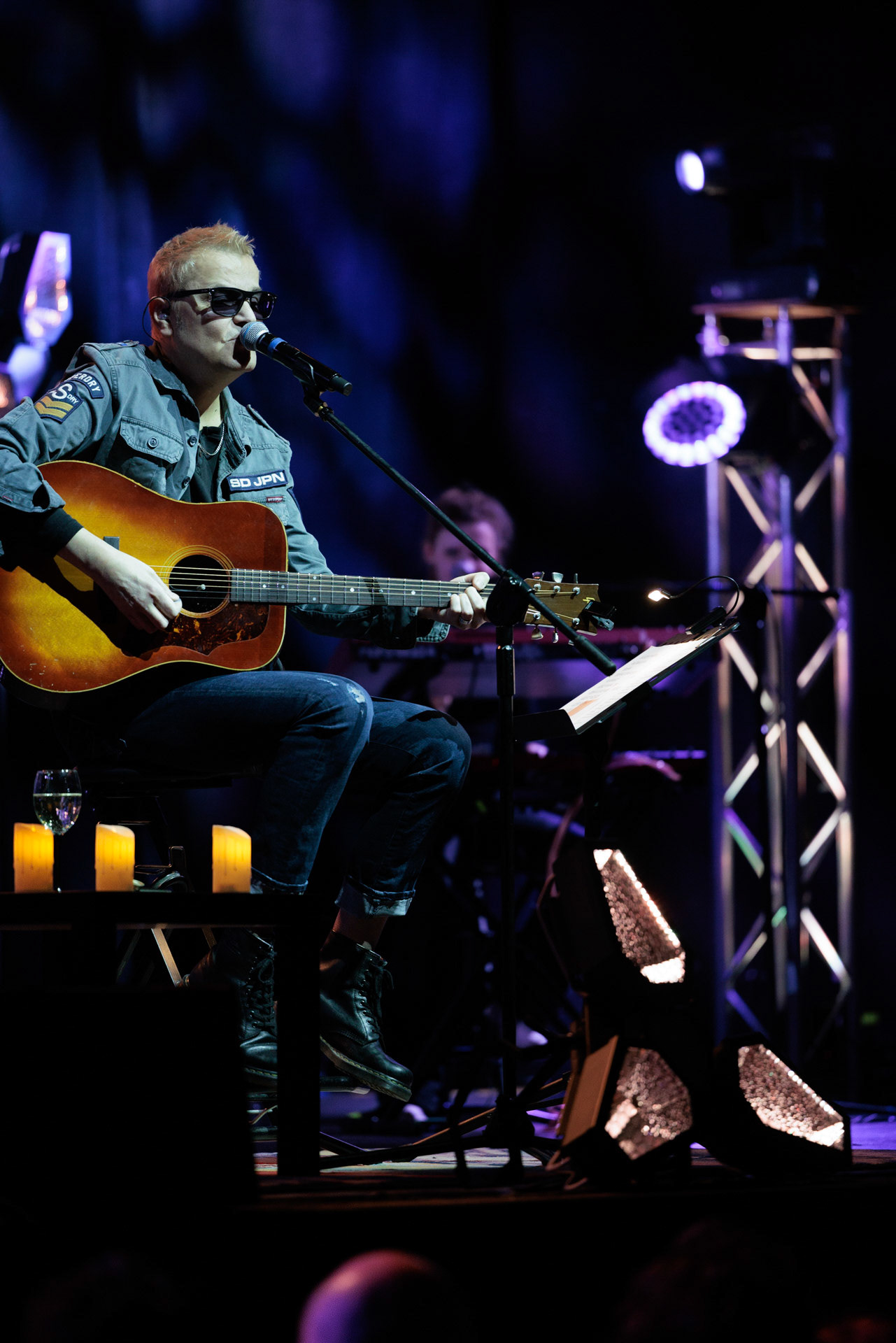 20.02.2022 Wilki 30lat akustycznie - Mija okragle 30 lat od czasu wydania debiutanckiej plyty “Wilki”.Koncert w warszawskiej Progresji. n/z Robert Gawlinskifot. Andrzej Wasilkiewicz/Reporter