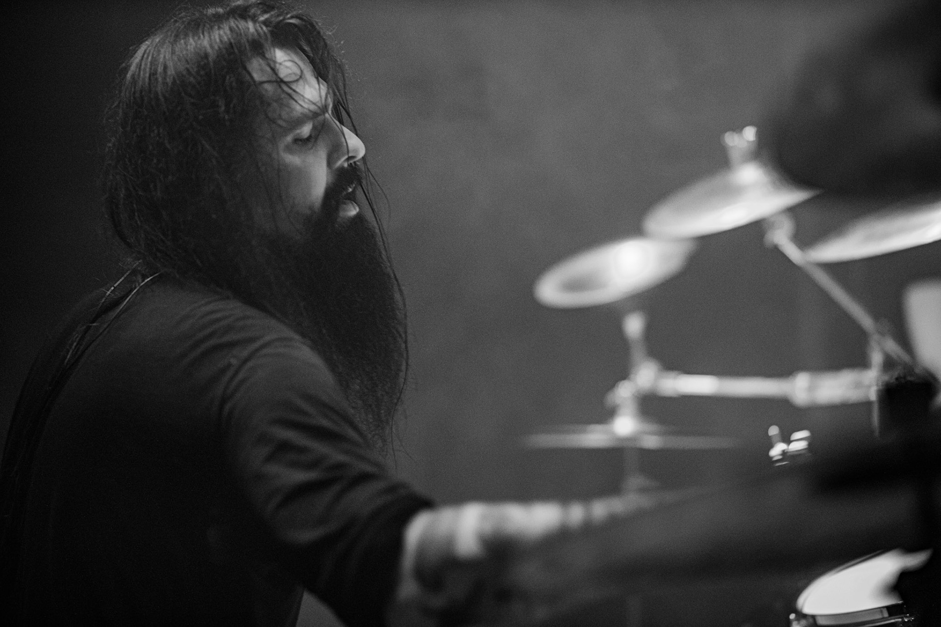 Koncert 4dots - 20.12.2019 Warszawa Klub Pogłos, n/z J.R. Chodkowski drums, Post something, Post something else, fot. Andrzej Wasilkiewicz/REPORTER