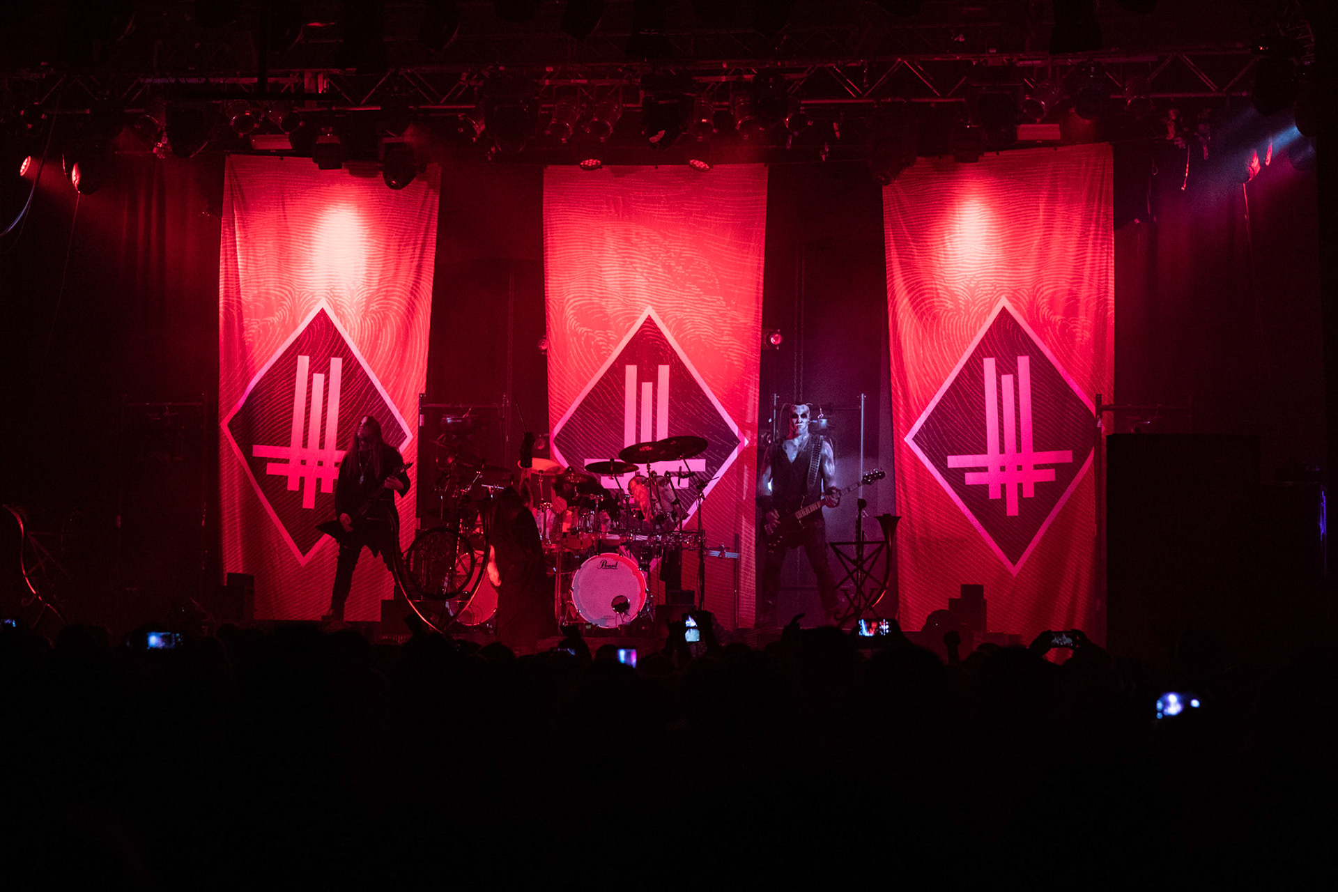 BEHEMOTH - Polska - death metal, black metal
Adam NERGAL Darski -  Guitars,
INFERNO - Drums ov Annihilation and Artillery,
ORION - Bass Guitars,
SETH -  Lead Guitars,
koncert w Warszawskiej Progresji w ramach trasy Ecclesia Diabolica Baltica.
fot. Andrzej Wasilkiewicz/Reporter