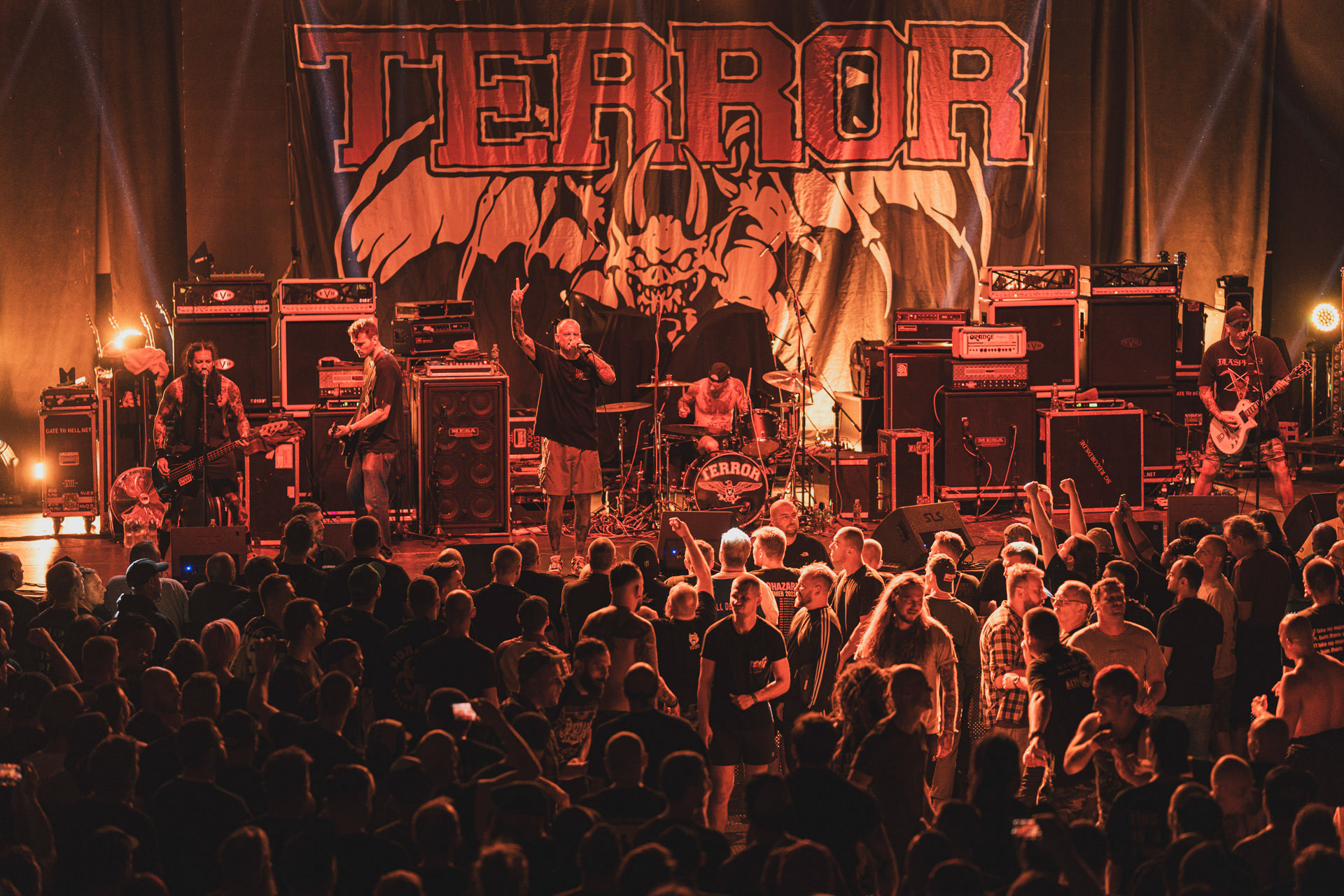 8.08.2023 TERROR - Warszawa klub Progresja,Produkcja Knock Out Productions. fot. Andrzej Wasilkiewicz/kaziq.com