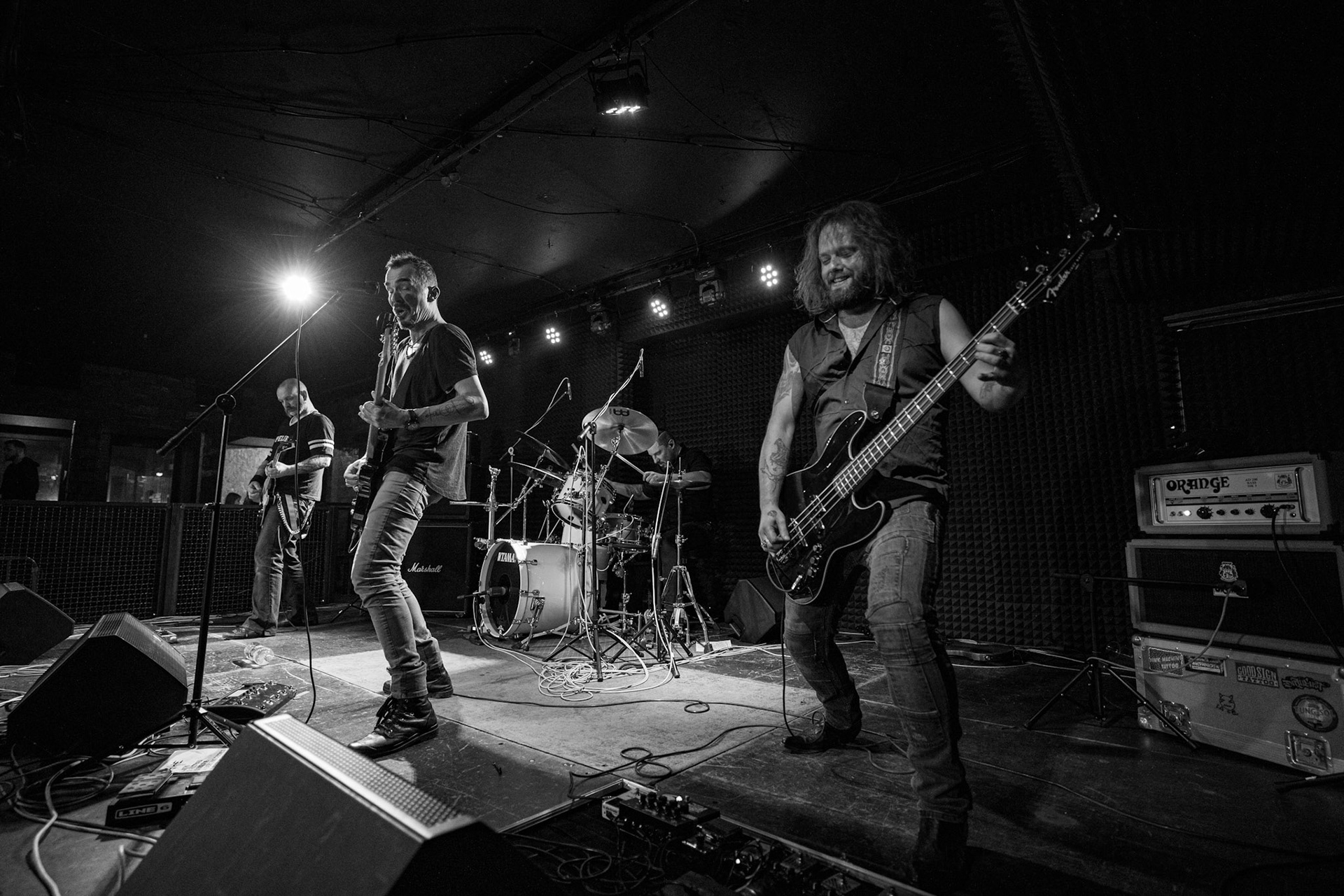 15.02.2020 DANTE - Metalowe Zwierzaki vol.13 - koncert Remont, 
Łukasz „Lucas” Myszkowski (Antigama) - gitara, wokal.
Dariusz „Daray” Brzozowski (Dimmu Borgir, ex Vader) - perkusja.
Tomasz „Yony’ego” Jońca (ex-Obscure Sphinx) - gitara.
Majk Hercberg (Plan, Hedfirst)- bass.
dark hardcore opera, fot. Andrzej Wasilkiewicz/REPORTER