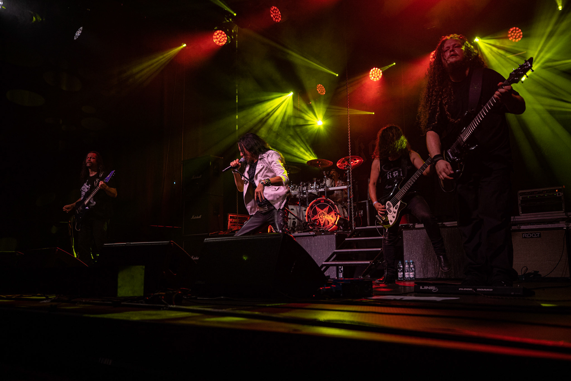 12.09.2021 - KAT i Roman Kostrzewski - koncert "Do zobaczenia w piekle" Wroclaw, Centrum Koncertowe A2.  Tomasz „Titus” Pukacki (Acid Drinkers), fot. Andrzej kaziq Wasilkiewicz