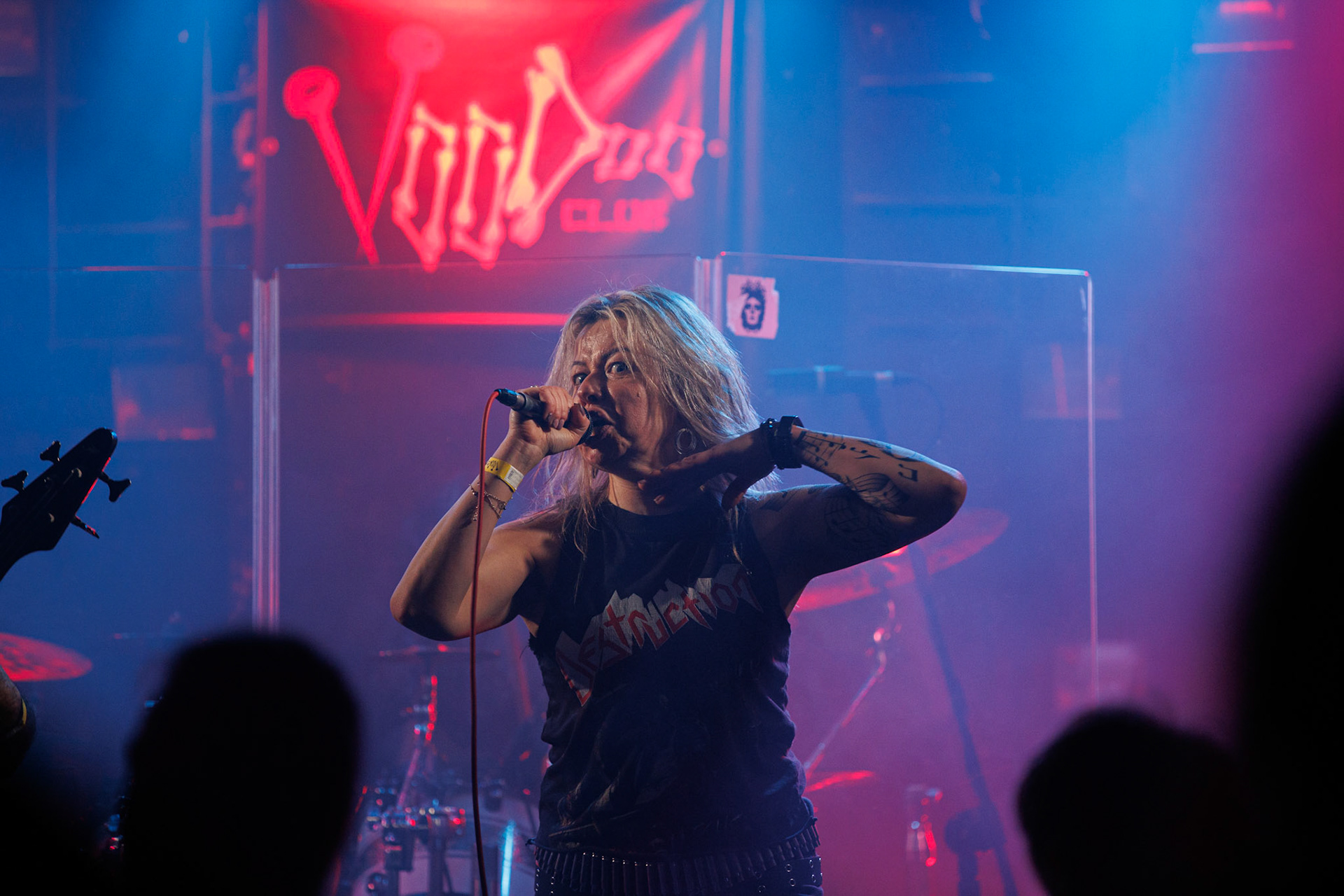 War-Saw - thrashmetal.Koncert Czwarta Fala MMXXII klub VooDoo Warszawa.n/z Marek Agnostic Molenda - gitara,n/z Tomek Zyclon Weglewski - bas,n/z Pawel Abaddon Rekowski - gitara,n/z Sylwia Papierska - wokal,n/z Pawel Pawulon Jaroszewicz - drums,Fot. Andrzej Wasilkiewicz/kaziq.com