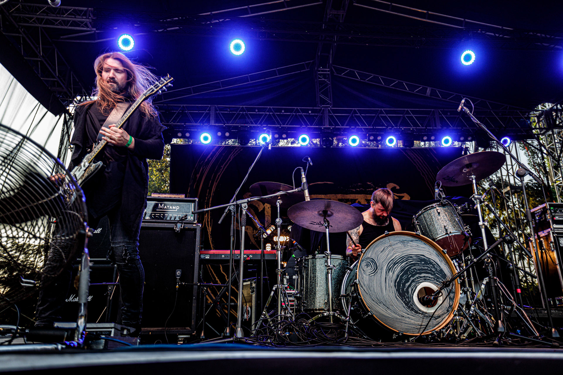 22.07.2022 Sunnata - przed Paradise Lost - na warszawskim koncercie letniej sceny klubu Progresja.Knock Out Production, Produkcja Knock Out Productions,Fot. Andrzej Wasilkiewicz/Reporter