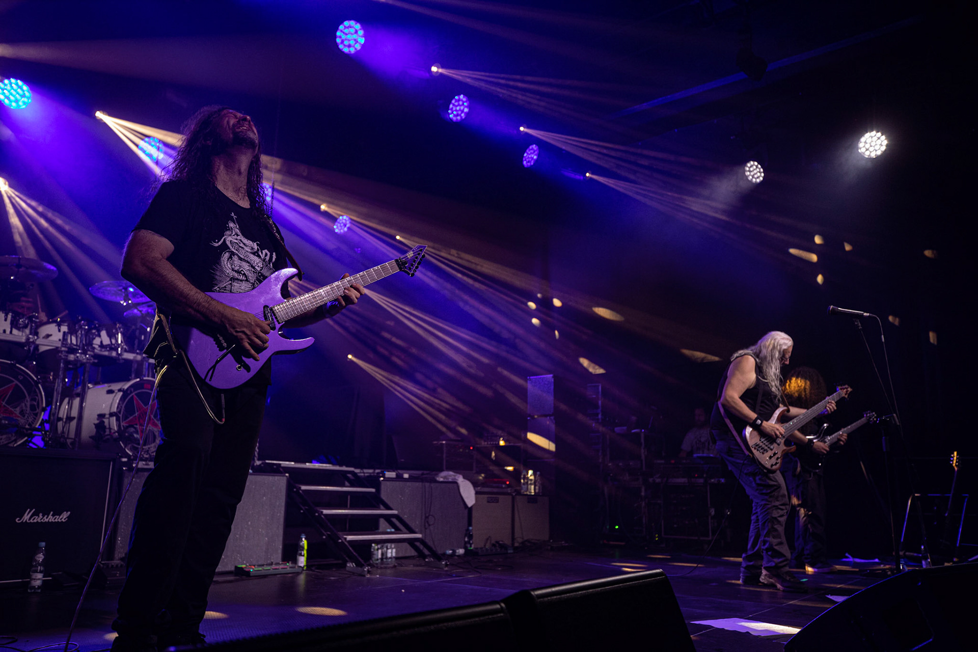 12.09.2021 - KAT i Roman Kostrzewski - koncert "Do zobaczenia w piekle" Wroclaw, Centrum Koncertowe A2.  Krzysztof Pistelok – gitara,fot. Andrzej kaziq Wasilkiewicz