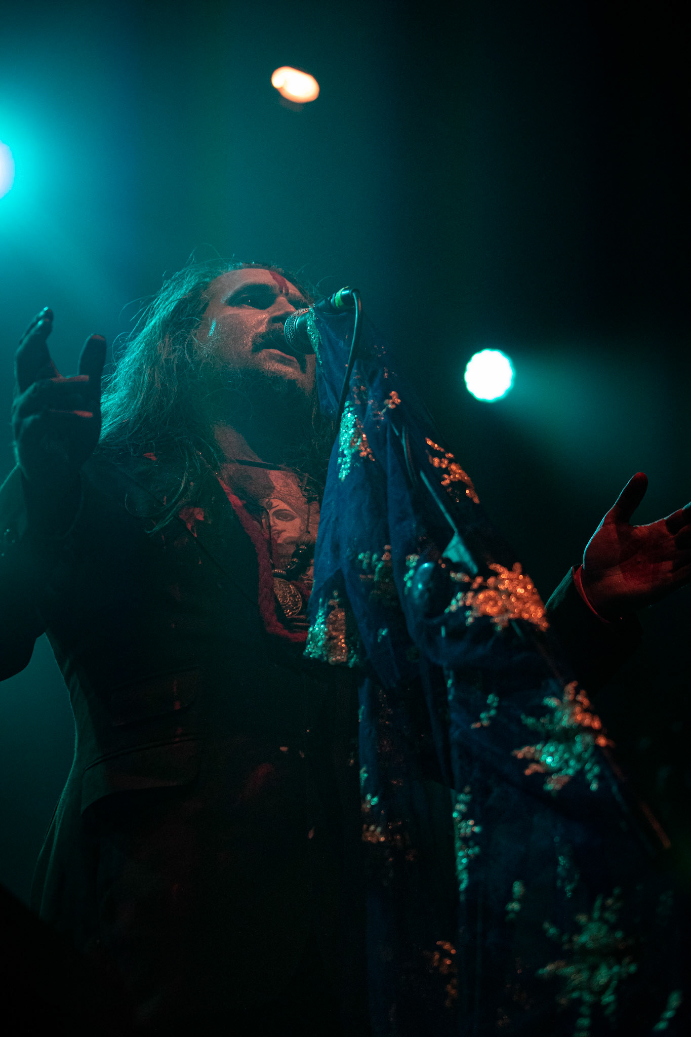 15.12.2019 koncert norweskiego zespołu Dødheimsgard, Merry Christless 2019, Warszawa Klub Progresja,
zespół Vicotnika - Yusaf Parvez, alternatywny metal, industrial metal,
n/z Yusaf "Vicotnik" Parvez - gitara, śpiew,
New Aeon Musick, Knock Out Productions
fot. Andrzej Wasilkiewicz/REPORTER