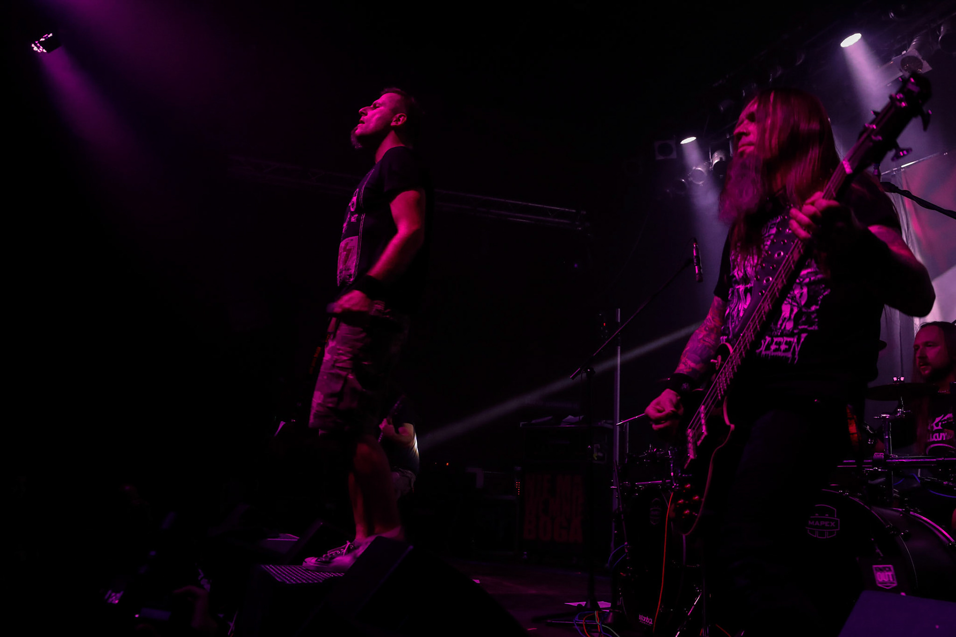 30.11.2018 Knock Out Tour 2018 - Warszawa Progresja -VIRGIN SNATCH  thrash metal, death metal,
Łukasz "Zielony" Zieliński wokal,
Grzegorz "Grysik" Bryła  gitara, 
Paweł Pasek  gitara, 
Piotr "Anioł" Wącisz  gitara basowa, 
Jacek Nowak perkusja,  fot. Andrzej Wasilkiewicz/Reporter