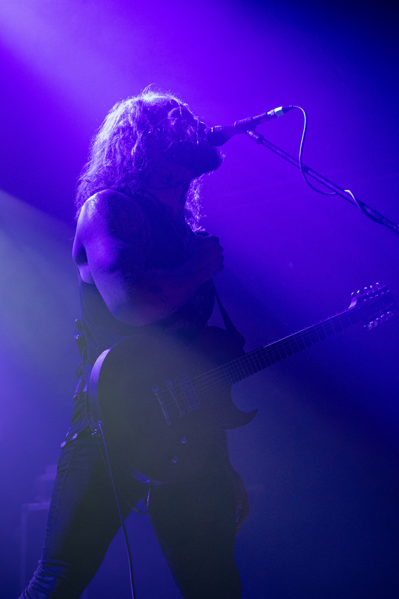 15.12.2019 koncert szwajcarskiego zespołu Bölzer, Merry Christless 2019, Warszawa Klub Progresja,
black metal, death metal,
n/z KzR Okoi Therry Jones – wokal, guitara,
n/z HzR Fabian Wyrsch – perkusja,
New Aeon Musick, Knock Out Productions
fot. Andrzej Wasilkiewicz/REPORTER