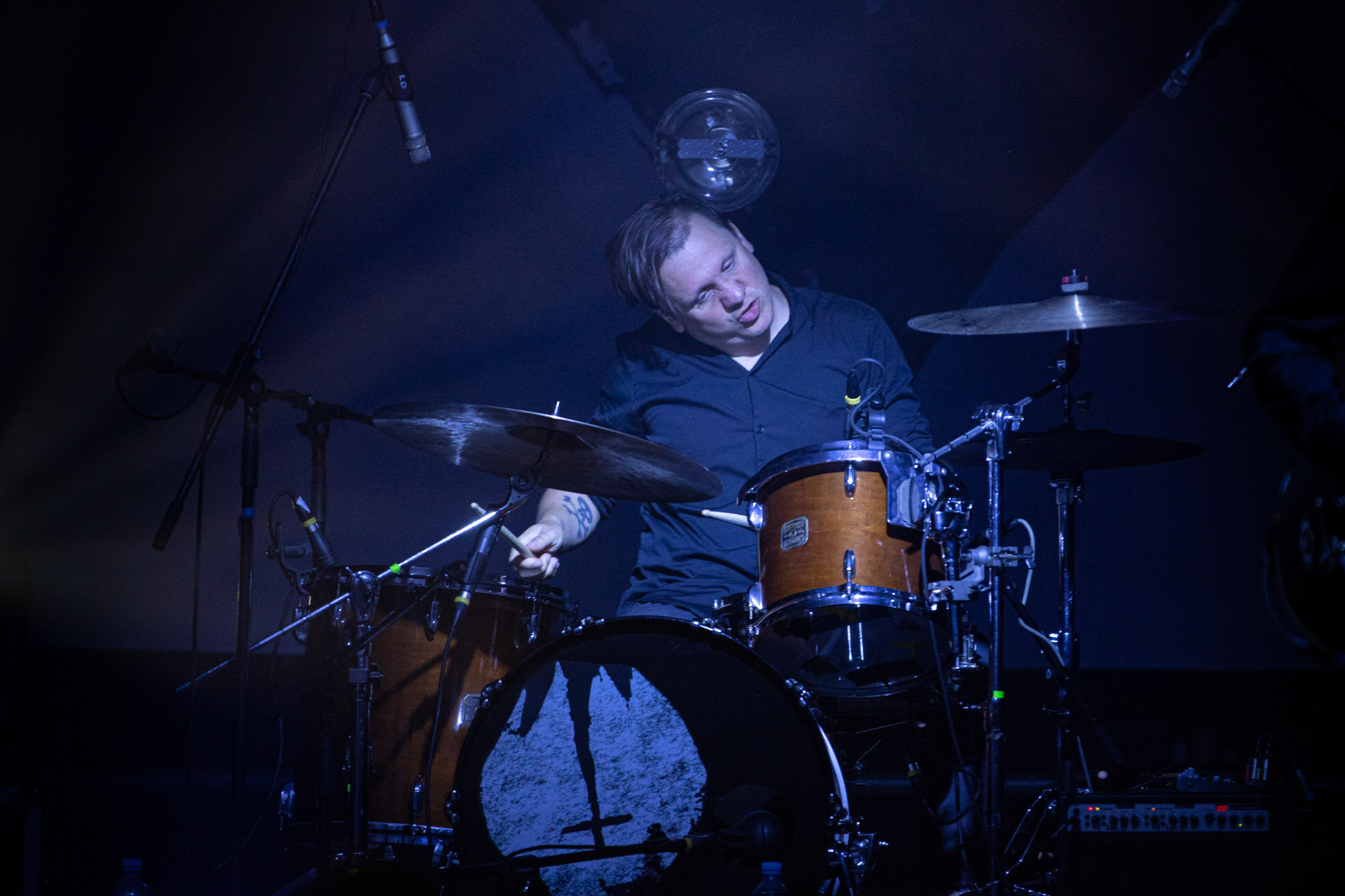 13.08.2021 koncert Me And That Man w Warszawie,Letnia scena Progresji, Gramy do Woli.n/z Łukasz Kumański - perkusja,Fot. Andrzej Wasilkiewicz/Reporter