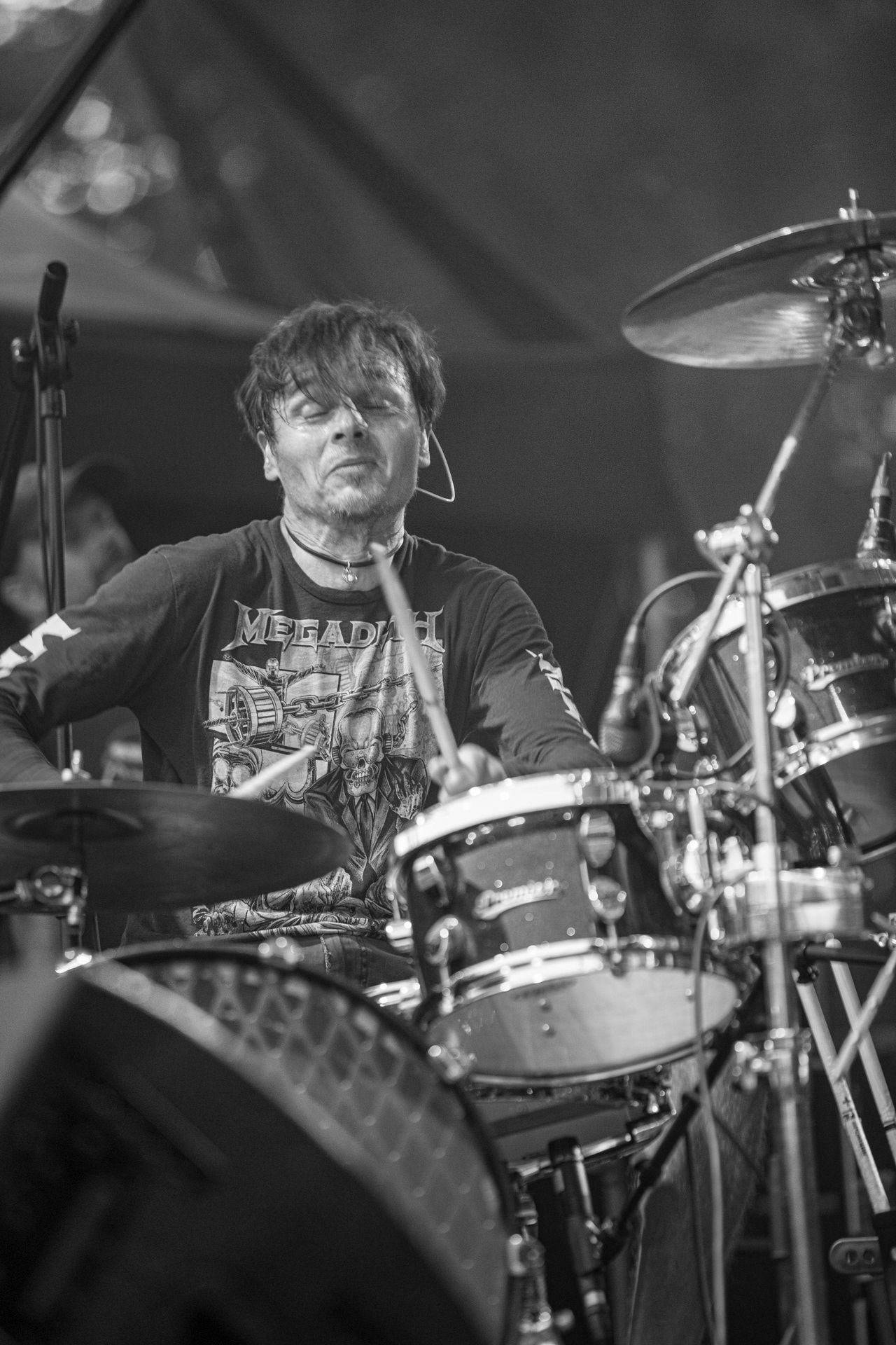 Koncert Luxtorpeda 10 urodziny. Warszawa Progresja.Gramy do Woli.n/z.Tomasz „Krzyżyk” Krzyżaniak – perkusjaFot. Andrzej kaziq Wasilkiewicz/Reporter