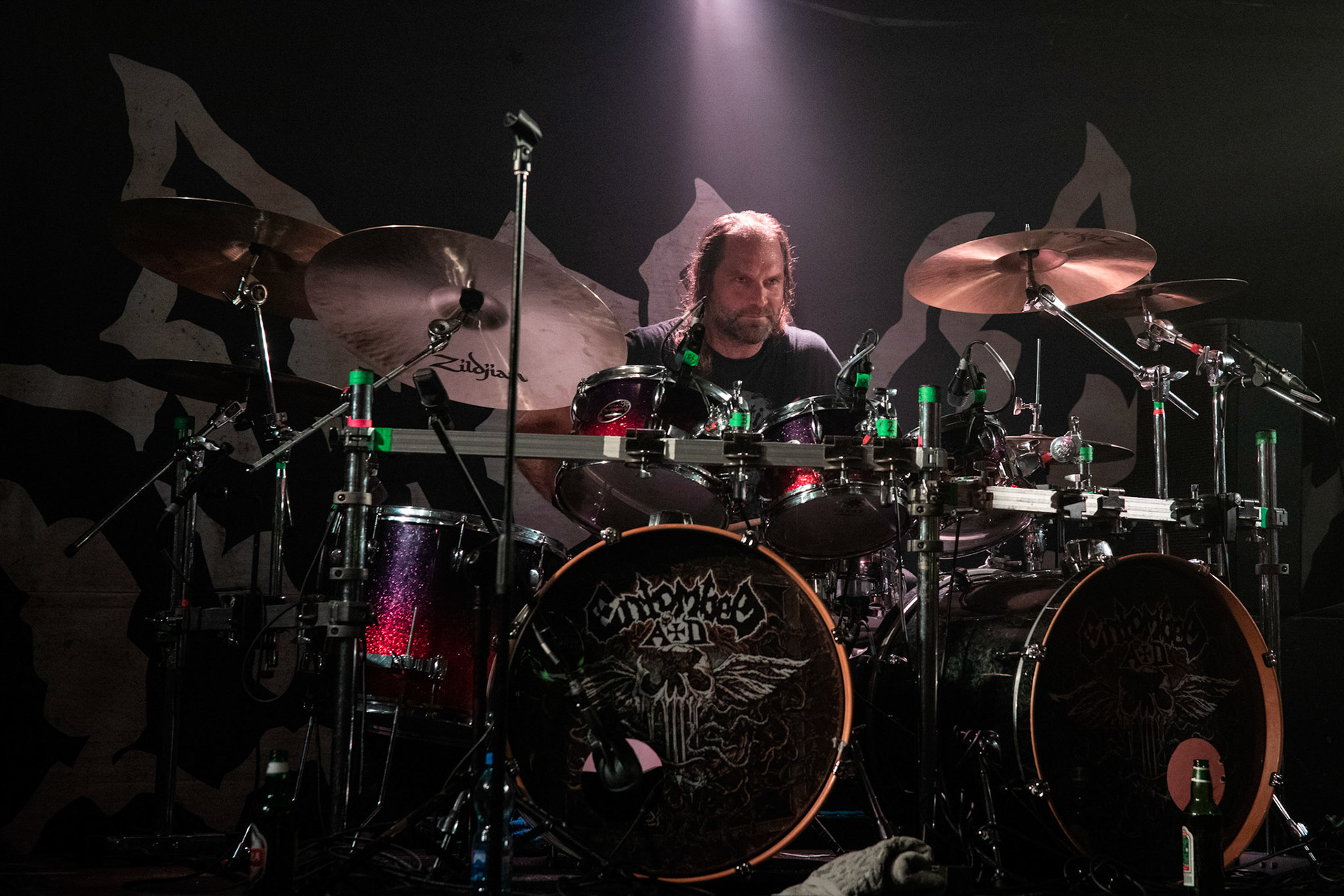 ENTOMBED A.D. - Death Metal, Sweden 
Lars Göran Petrov Vocals
Olle Dahlstedt Drums
Nico Elgstrand Guitars
Guilherme Miranda Guitars
Victor Brandt Bass
Century Media Records
WiniaryBookings
fot.Andrzej kaziq Wasilkiewicz/Reporter