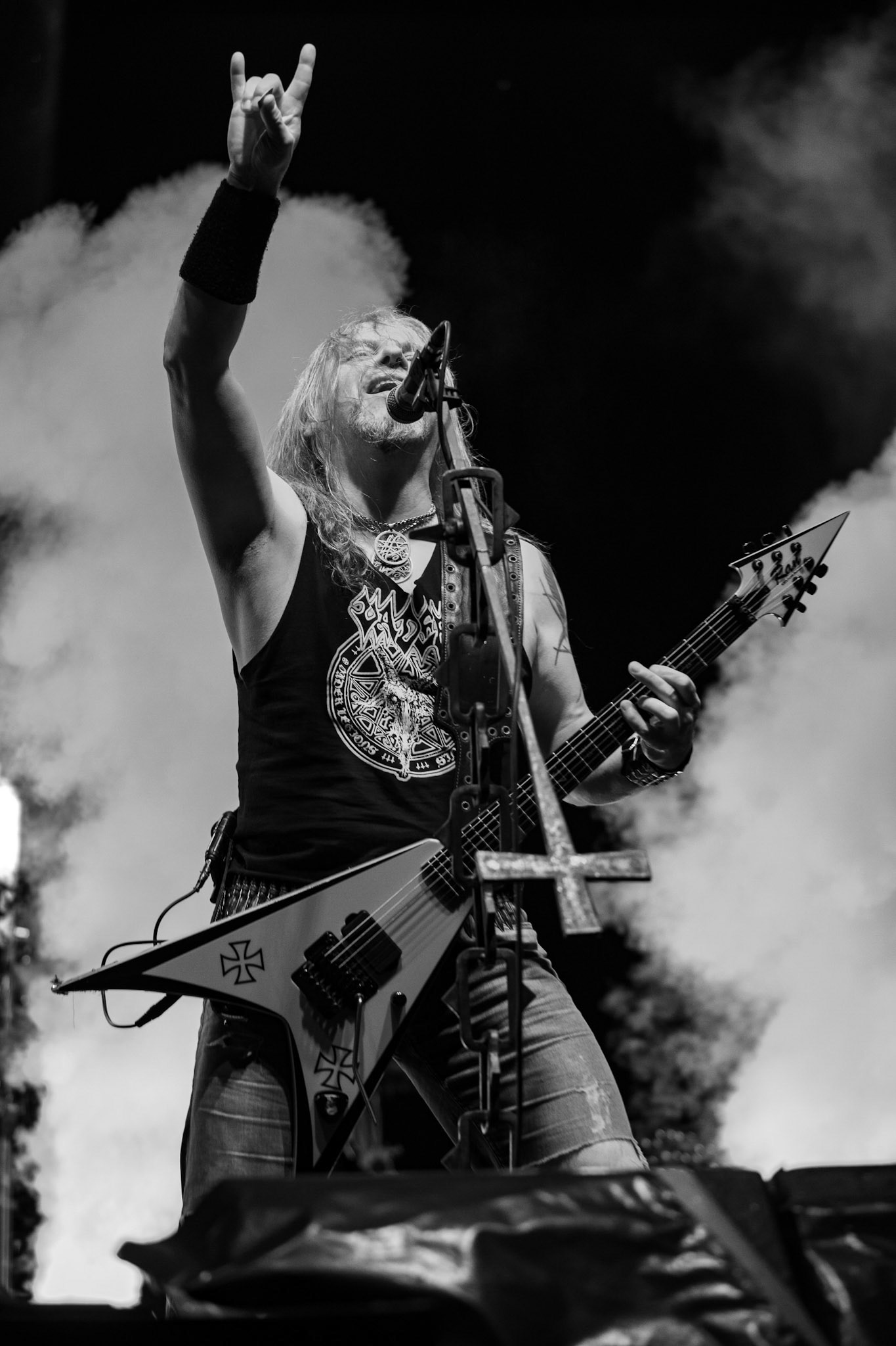 Vader - Death Metal - koncert w ramach Blitzkrieg MMXX warszawskia Progresja, Peter: Guitar + VocalsPajak: GuitarHal: BassJames: Drumsfot. Andrzej kaziq Wasilkiewicz/Reporter