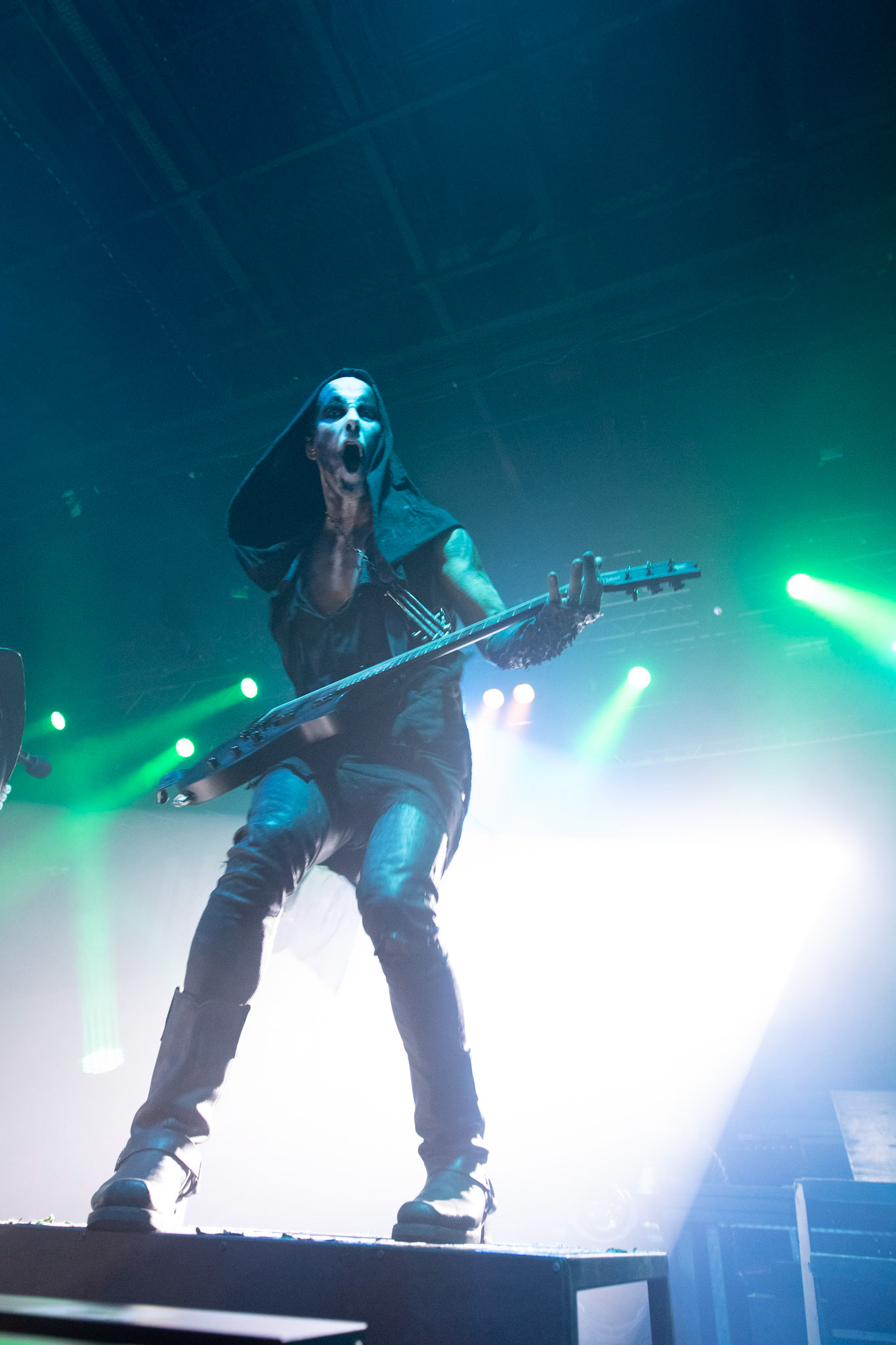 14.12.2018r. Behemoth koncert Merry Christless - Warszawa Progresja, Adam "Nergal" Darski – gitara, wokal prowadzący, 
Zbigniew "Inferno" Promiński – perkusja,
Tomasz "Orion" Wróblewski – gitara basowa, Patryk "Seth" Sztyber – gitara,  fot. Andrzej Wasilkiewicz/Reporter