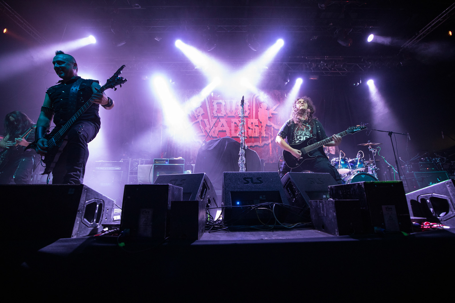 Legendy Metalu QUO VADIS - Thrash Metal - koncert Legendy Metalu w warszawskiej Progresji,
Tomasz "Skaya" Skuza - bass/vocal
Ian "Źdźbło" Bemolator- guitar
Mateusz "Matek" Lazar - guitar
Szymon "Sajmon" Synówka - drums
fot. Andrzej kaziq Wasilkiewicz