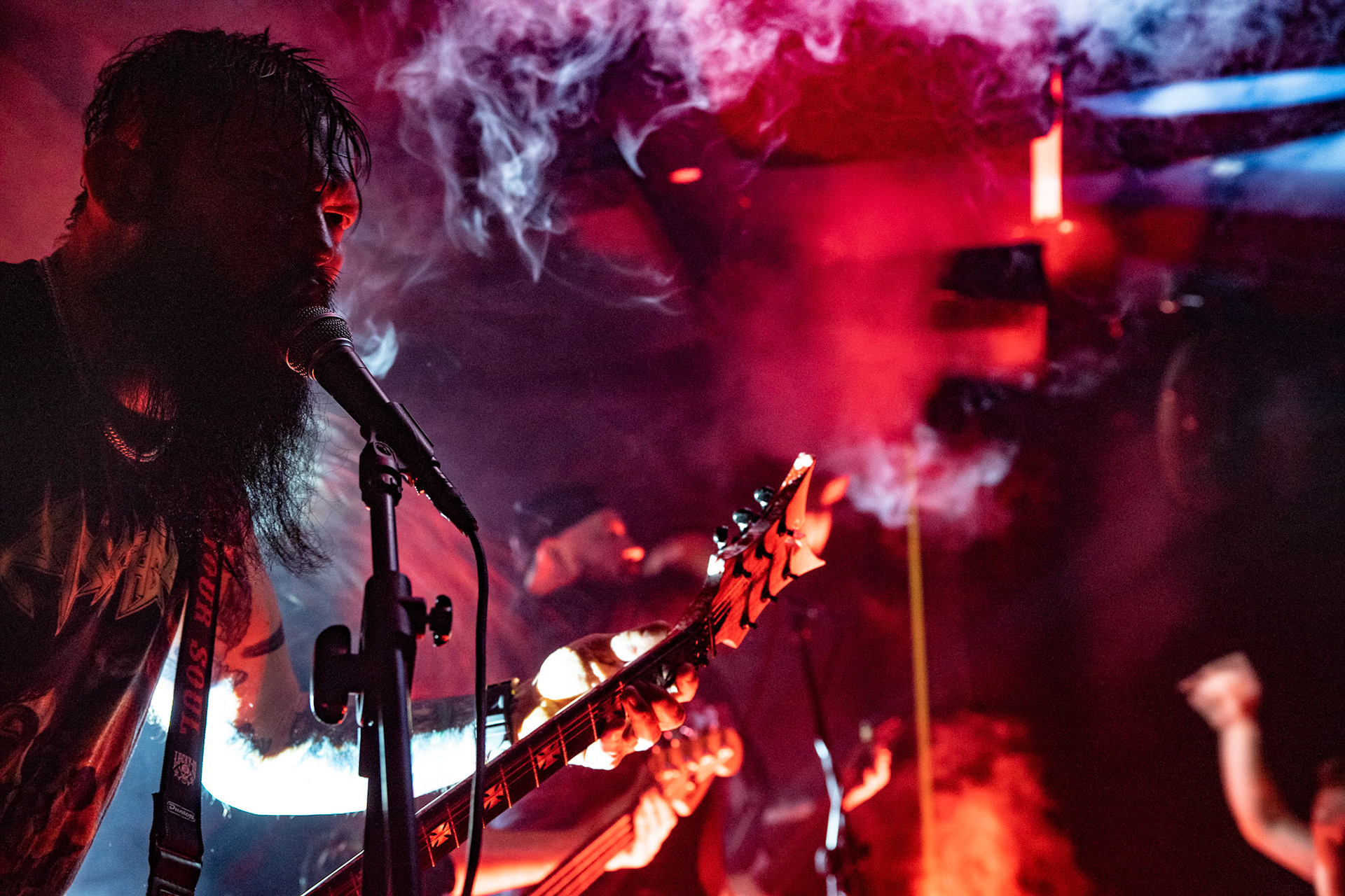 Frontside koncert w Warszawie, trasa Innowiercy Tour 2019
metal, hardcore, deathmetal,
n/z Mariusz Dzwonek gitara 
Knock Out Productions
fot. Andrzej Wasilkiewicz/REPORTER