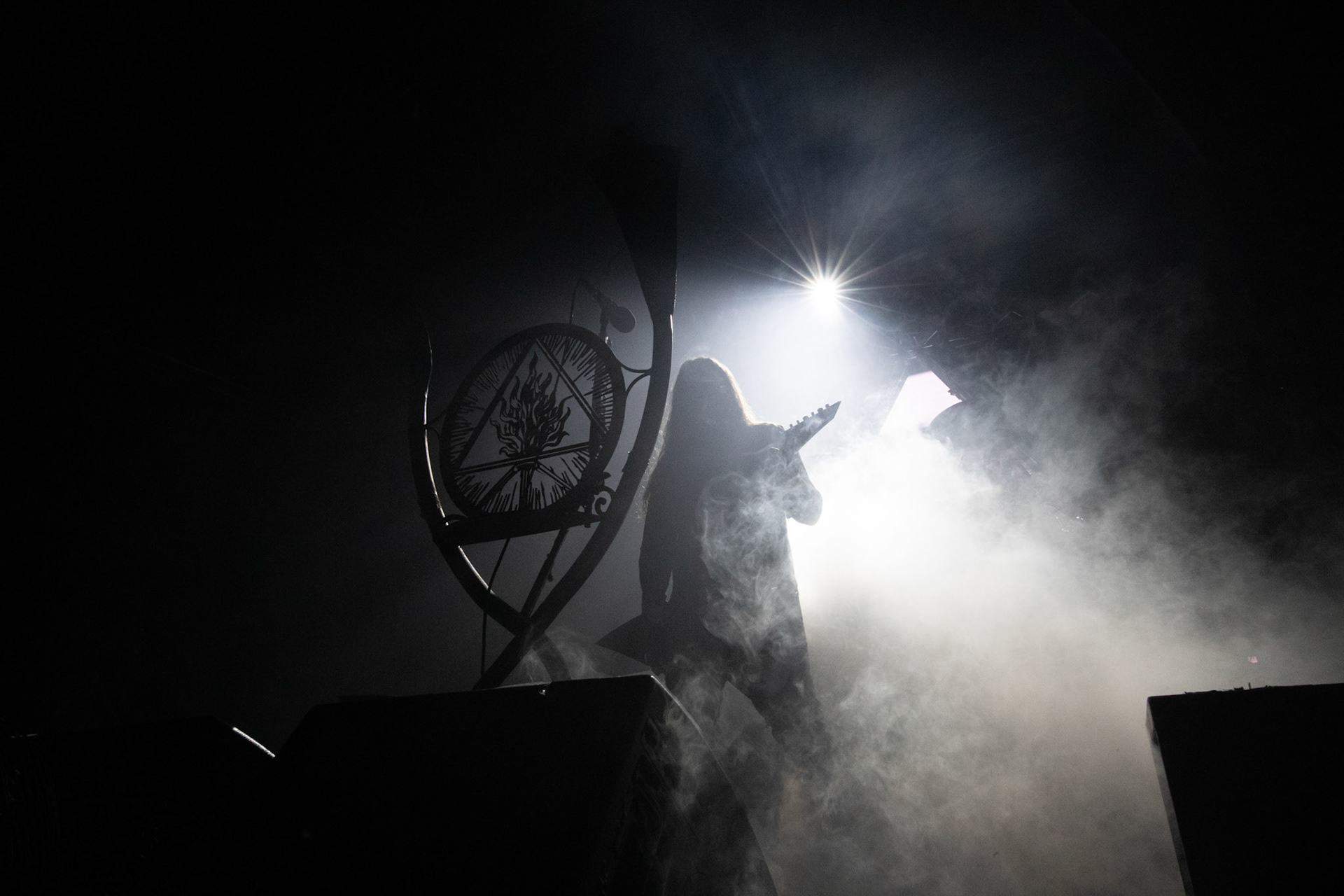 14.12.2018r. Behemoth koncert Merry Christless - Warszawa Progresja, Adam "Nergal" Darski – gitara, wokal prowadzący, 
Zbigniew "Inferno" Promiński – perkusja,
Tomasz "Orion" Wróblewski – gitara basowa, Patryk "Seth" Sztyber – gitara,  fot. Andrzej Wasilkiewicz/Reporter