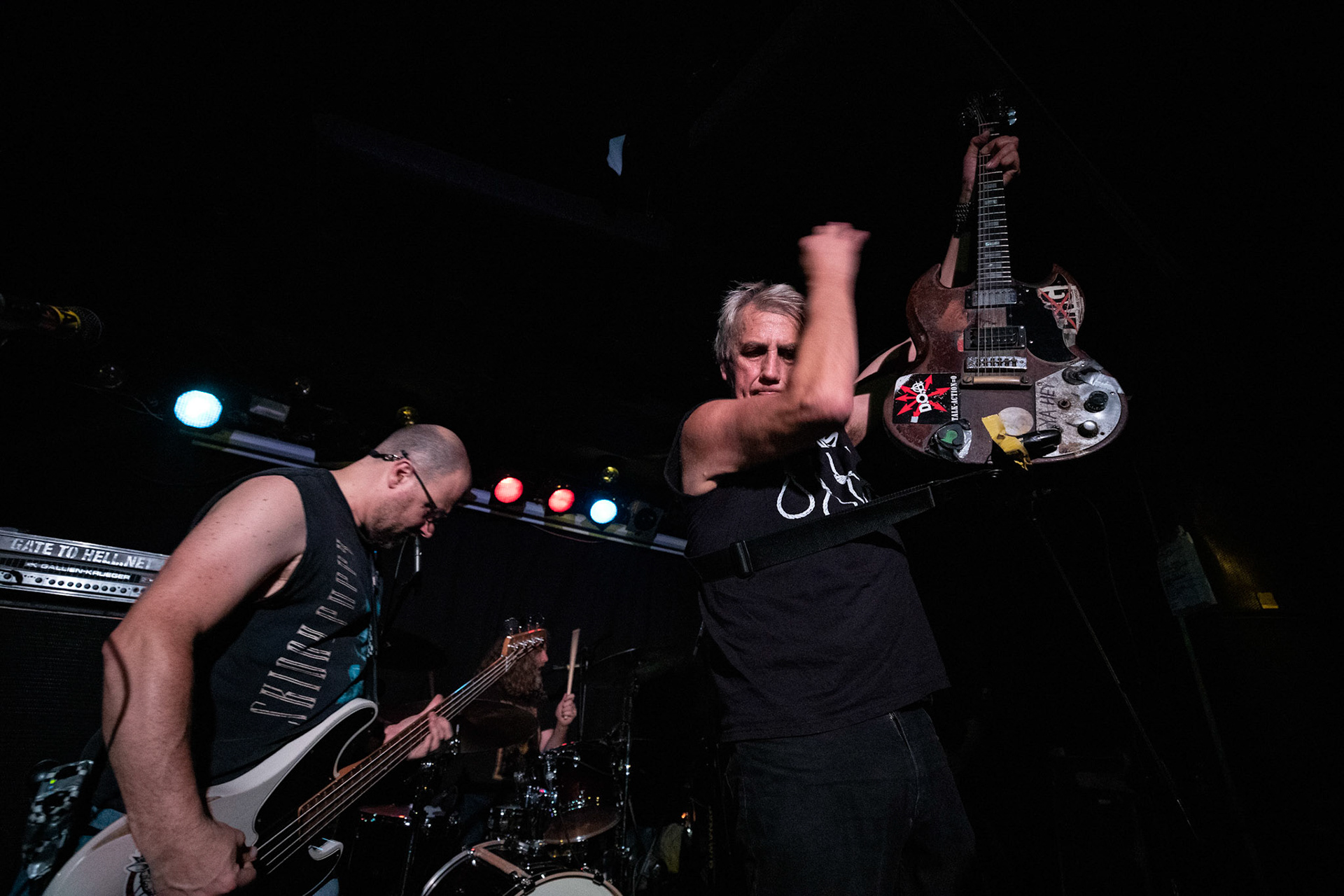 8.08.2019. D.O.A. - kanadyjska legenda punkrocka w warszawskim Pogłosie.
D.O.A. - Kanada, Vancouver, punk rock band, hardcore punk, 
Joe Keithley - vocals, guitar 
Mike Hodsall - bass 
Paddy Duddy - drums 
Produkcja Boredom Booking
fot. Andrzej kaziq Wasilkiewicz/Reporter
