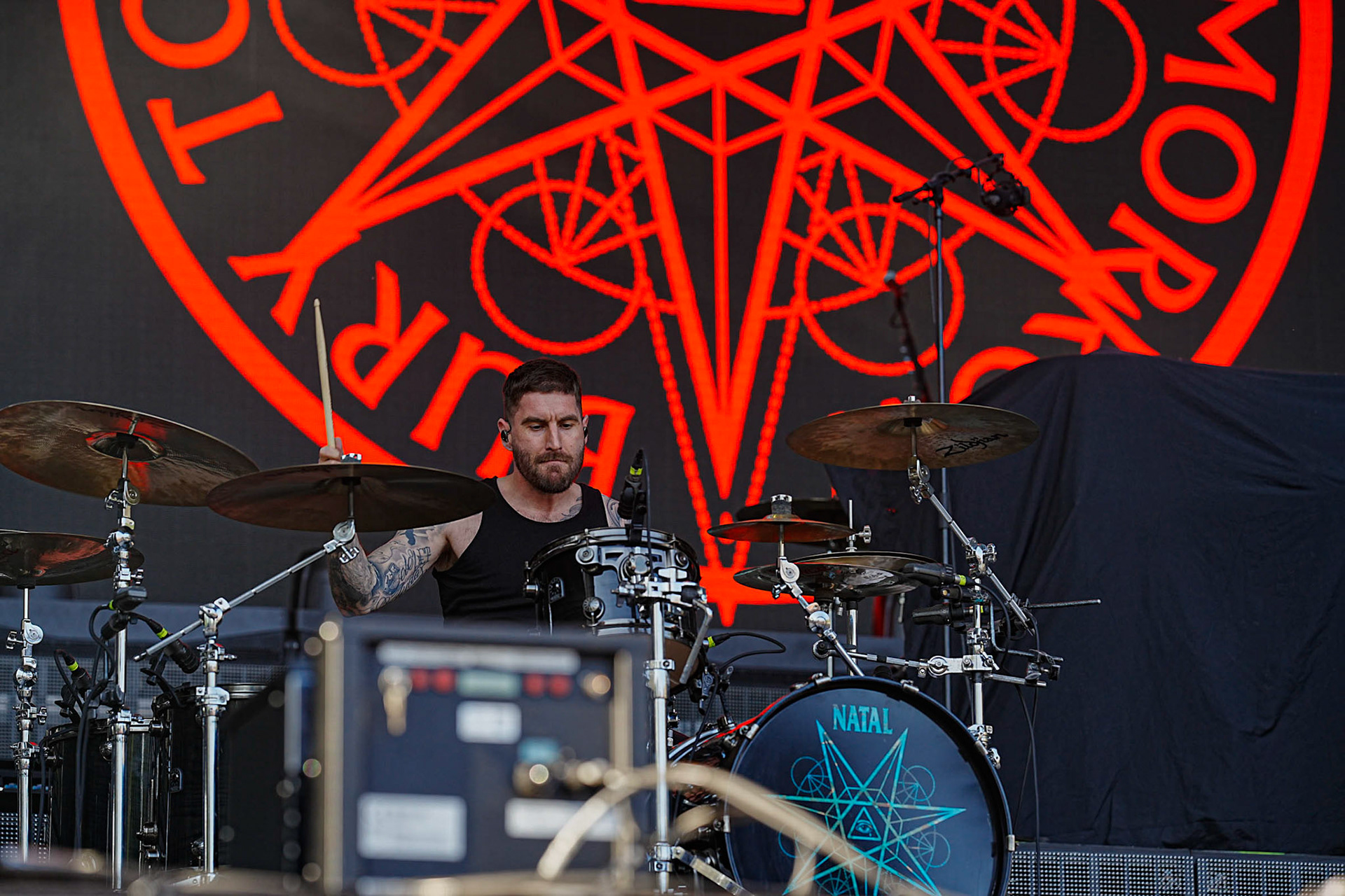 10.06.2023 Bury Tomorrow trzeci dzien festiwaluMystic Festival 2023, Stocznia Gdanska fot. Andrzej Wasilkiewicz/Reporter