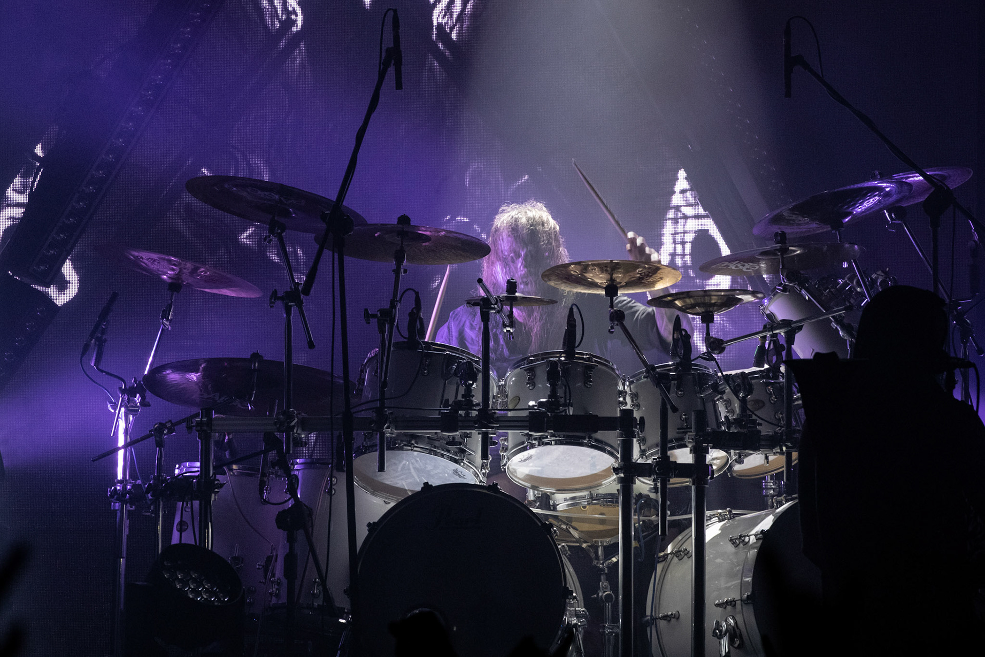 14.12.2018r. Behemoth koncert Merry Christless - Warszawa Progresja, Adam "Nergal" Darski – gitara, wokal prowadzący, 
Zbigniew "Inferno" Promiński – perkusja,
Tomasz "Orion" Wróblewski – gitara basowa, Patryk "Seth" Sztyber – gitara,  fot. Andrzej Wasilkiewicz/Reporter