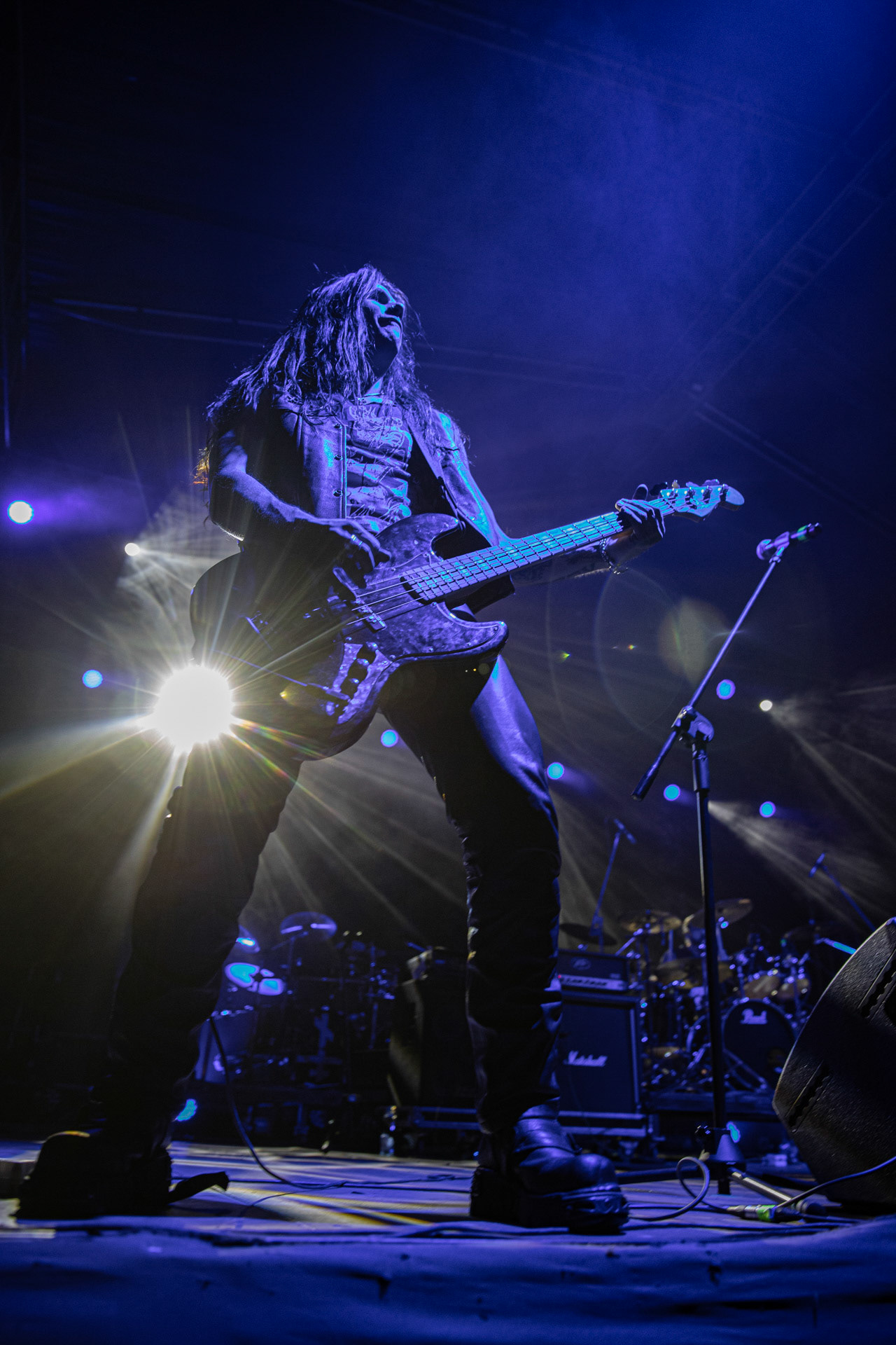 24.09.2021 koncert Rotting Christ, Warszawa, Progresja. N/z Kostas "Spades" Heliotis - gitara basowa, fot. Andrzej Wasilkiewicz/REPORTER