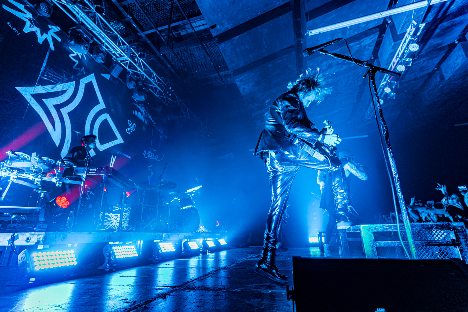 1.10.2022 Blind Channel – finski zespol rockowy zalozony w 2013 roku w Oulu, reprezentant Finlandii w Konkursie Piosenki Eurowizji 2021. Joel Hokka – vocals,Niko Moilanen – vocals,Joonas Porko – guitar,Olli Matela – bass,Tommi Lalli – drums,Aleksi Kaunisvesi – samples, percussion, DJProdukcja Winiary Bookings, patronat Antyradio, klub Progresja, Century Media,fot. Andrzej Wasilkiewicz/Reporter