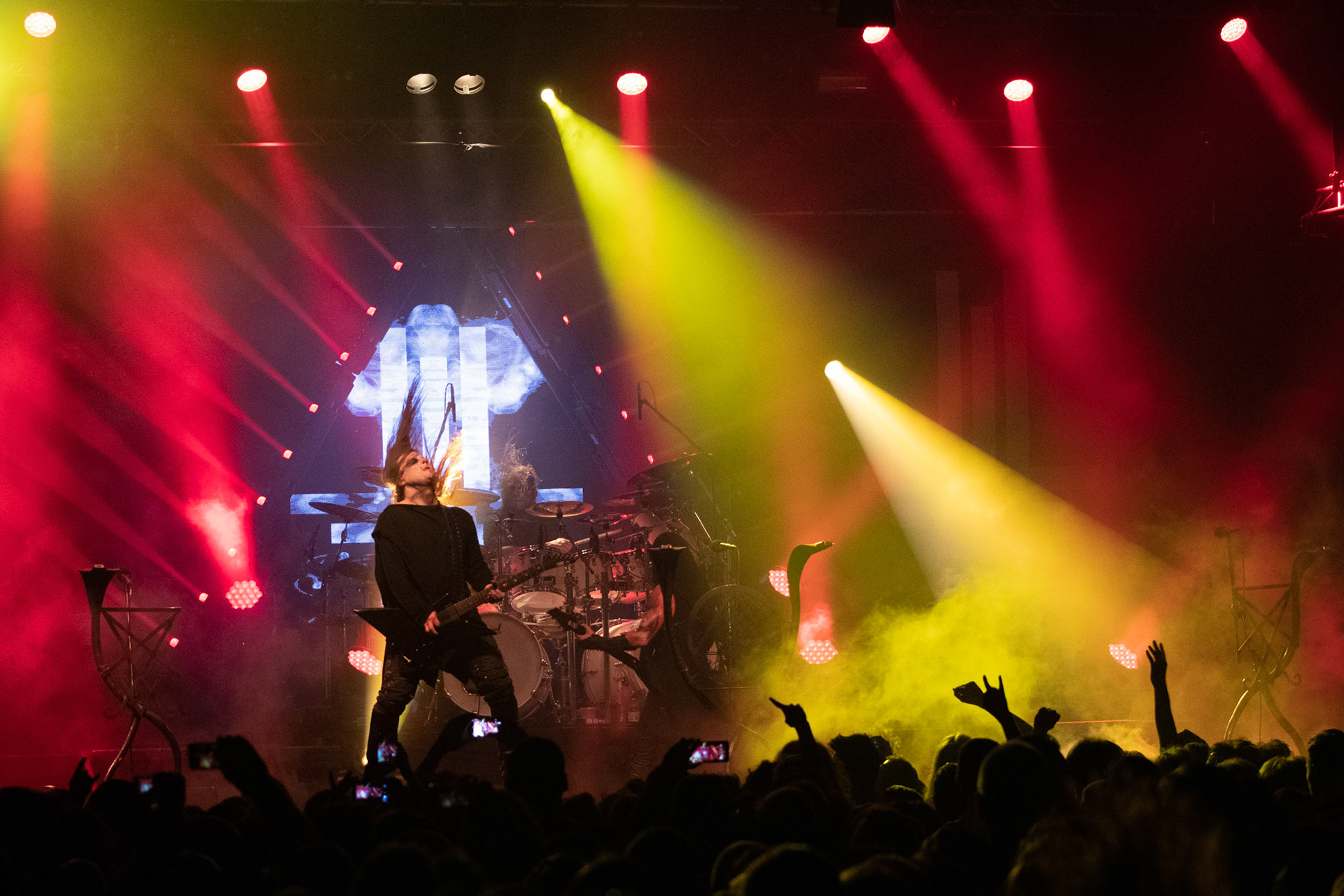 14.12.2018r. Behemoth koncert Merry Christless - Warszawa Progresja, Adam "Nergal" Darski – gitara, wokal prowadzący, 
Zbigniew "Inferno" Promiński – perkusja,
Tomasz "Orion" Wróblewski – gitara basowa, Patryk "Seth" Sztyber – gitara,  fot. Andrzej Wasilkiewicz/Reporter