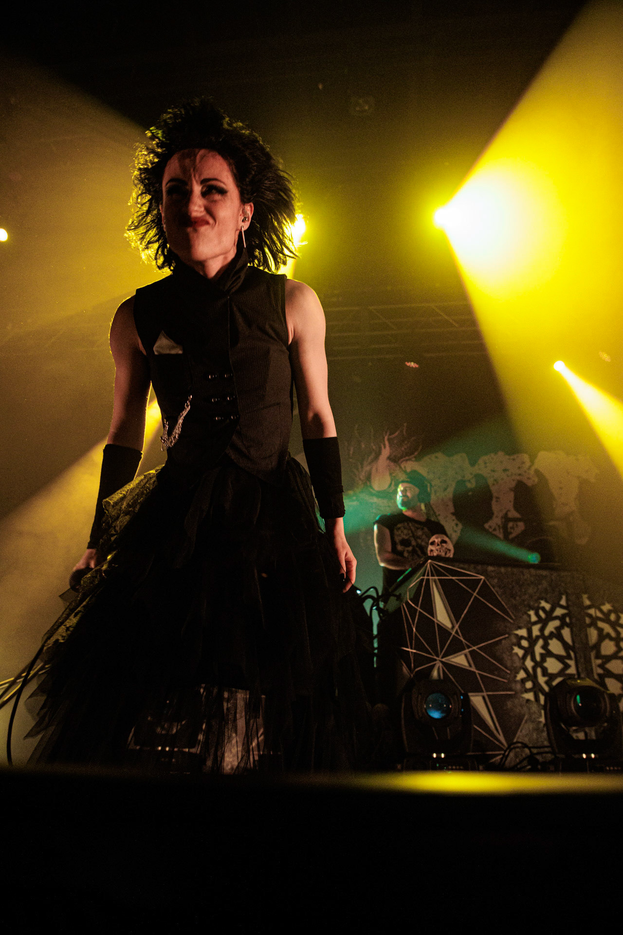 29.04.2022 Igorrr - Warszawski koncert francuskiego zespołu Gautier Serre inspirowany muzyka klasyczna, trip hopem, hip-hopem, death i black metalem, djentem, industrialem, czy tradycyjna muzyka.n/z Aphrodite Patoulidou – soprano vocals, Produkcja Knock Out Productions, klub Progresja.Wytwornia Metal Blade,fot. Andrzej Wasilkiewicz/Reporter