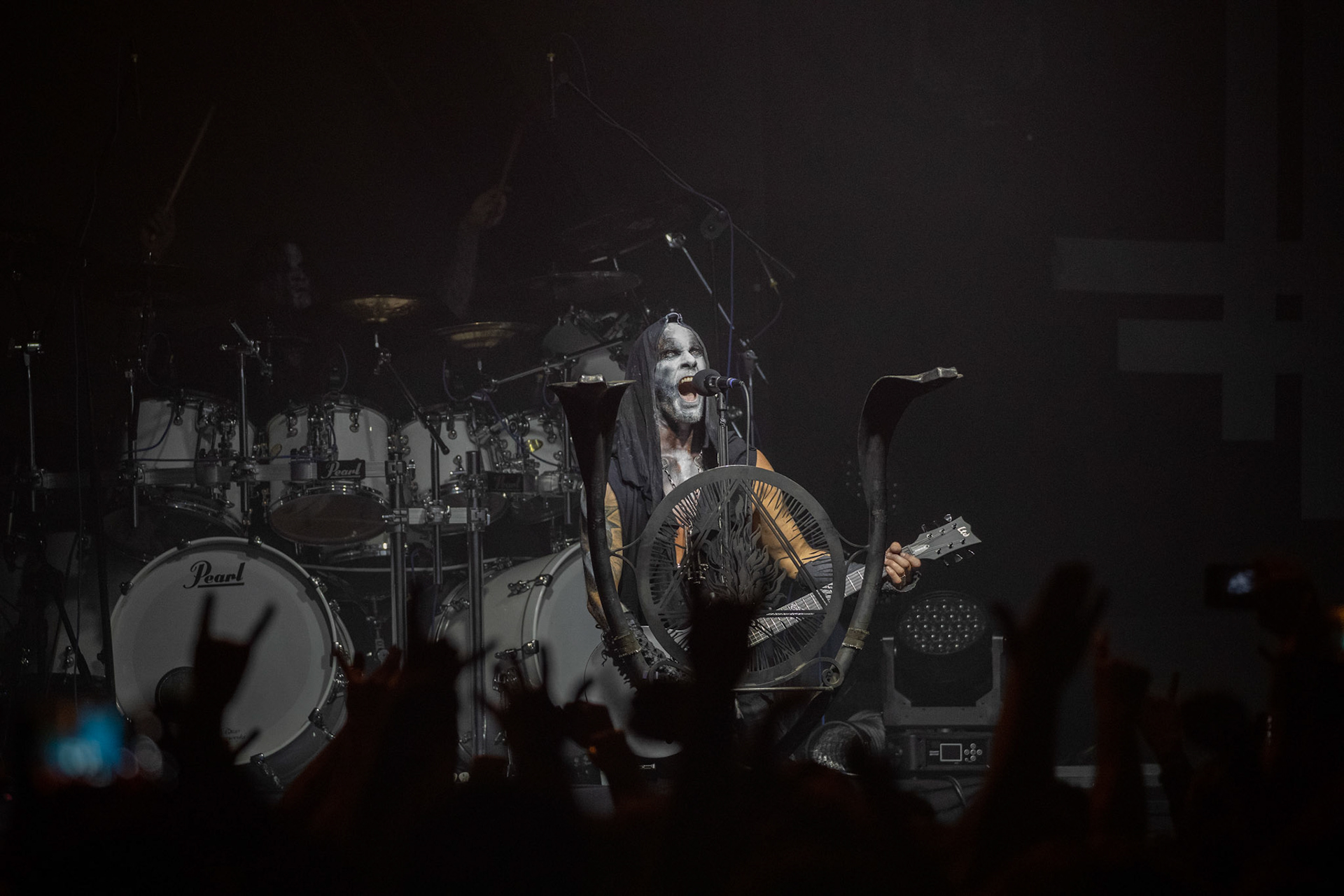 14.12.2018r. Behemoth koncert Merry Christless - Warszawa Progresja, Adam "Nergal" Darski – gitara, wokal prowadzący, 
Zbigniew "Inferno" Promiński – perkusja,
Tomasz "Orion" Wróblewski – gitara basowa, Patryk "Seth" Sztyber – gitara,  fot. Andrzej Wasilkiewicz/Reporter