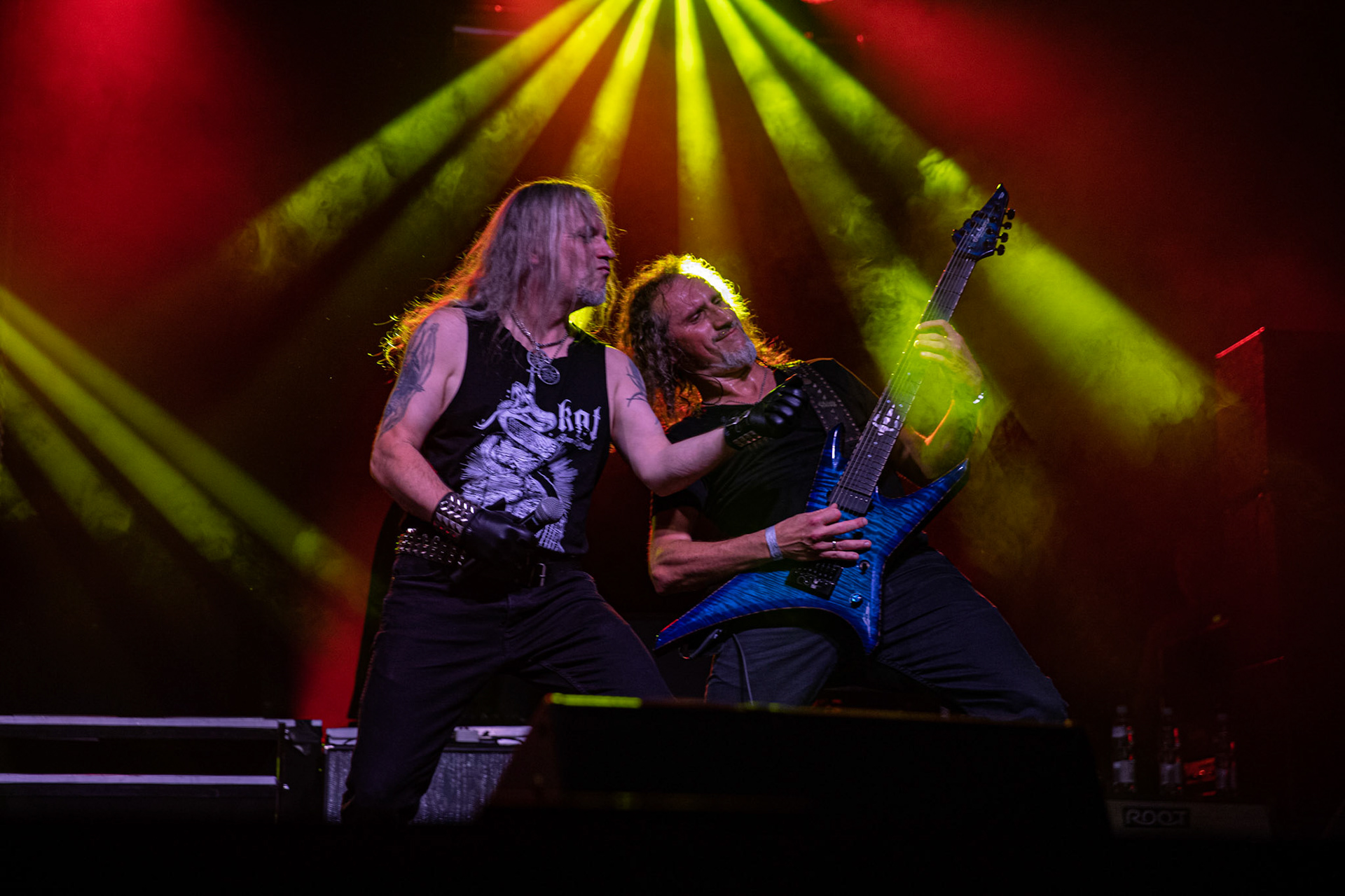 12.09.2021 - KAT i Roman Kostrzewski - koncert "Do zobaczenia w piekle" Wroclaw, Centrum Koncertowe A2.  Piotr „Peter” Wiwczarek (Vader), Marek „Spider” Pająk (Vader), fot. Andrzej kaziq Wasilkiewicz