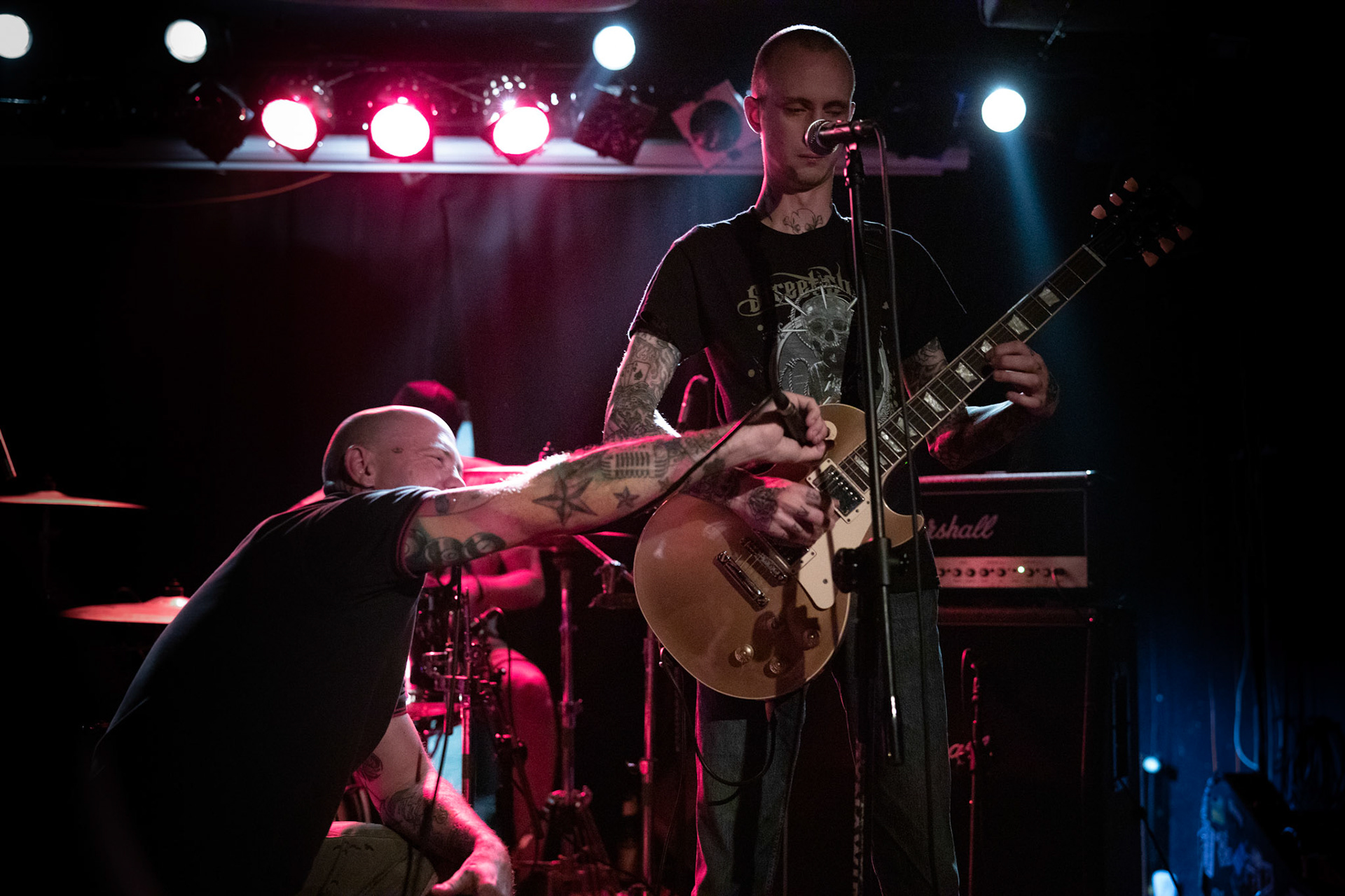 MISTER X Grodno,Białoruś - punk/oi/streetpunk
okręt flagowy białoruskiego street punka
wokalista Igor Bancer działacz Związku Polaków na Białorusi
koncert Warszawa, Pogłos, WiniaryBookings fot. Andrzej Wasilkiewicz/Reporter